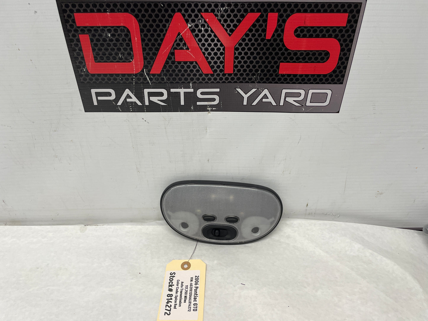 2006 Pontiac GTO Over Head Overhead Dome Reading Light Lamp OEM - Day's Parts Yard