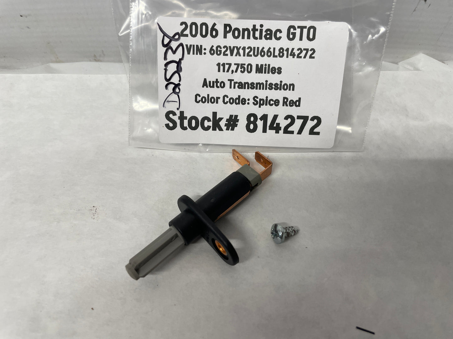 2006 Pontiac GTO Trunk Deck Lid Lamp Sensor Switch OEM - Day's Parts Yard