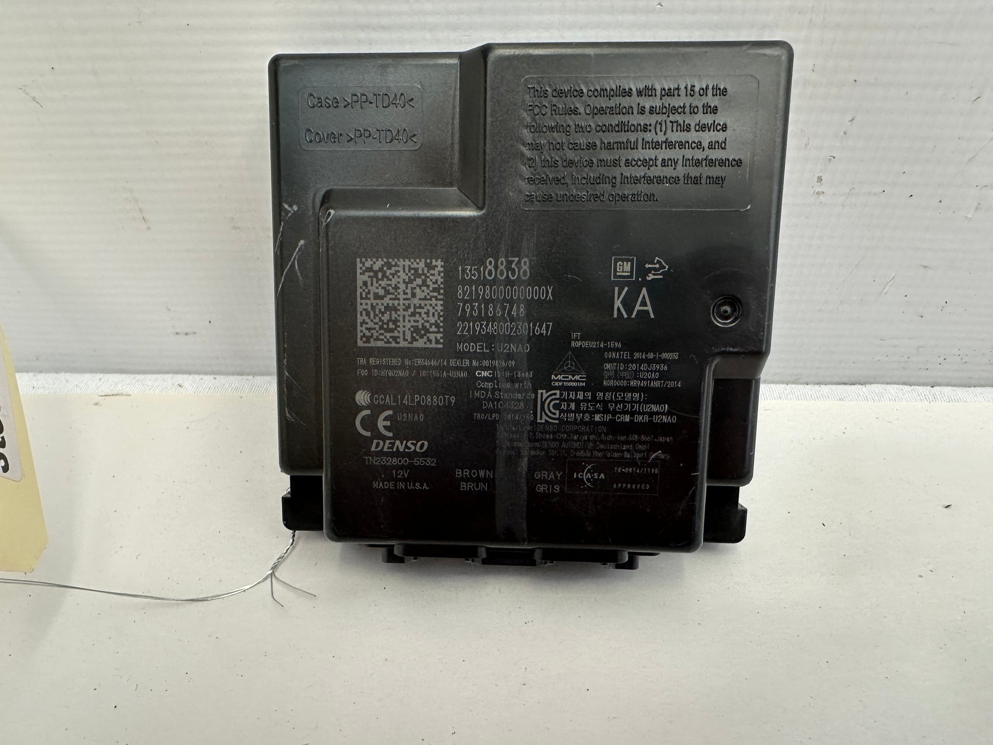 2020 Chevy Camaro SS Keyless Entry Control Module OEM - Day's Parts Yard