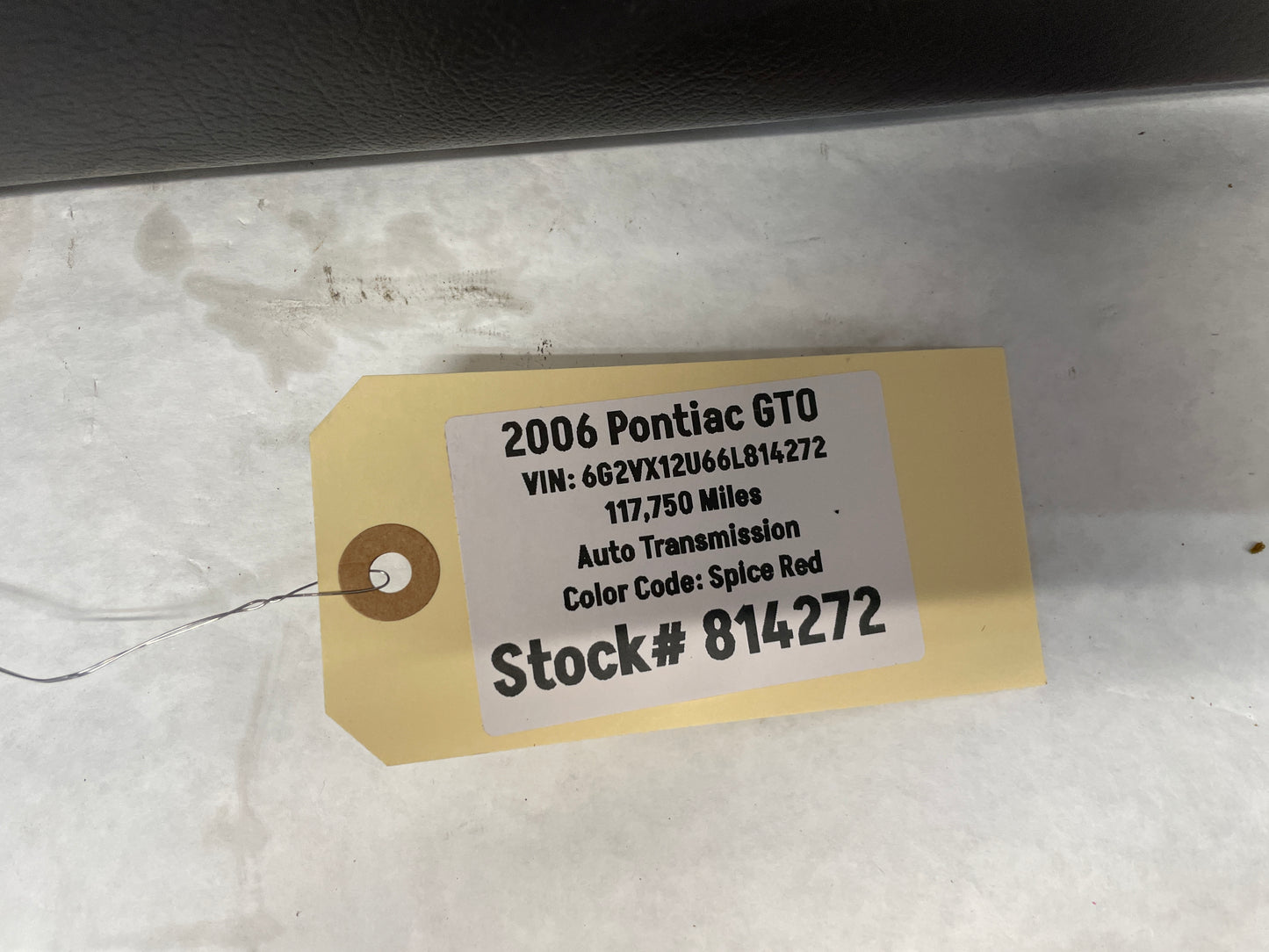 2006 Pontiac GTO LH Driver Front Interior Door Panel Trim OEM - Day's Parts Yard