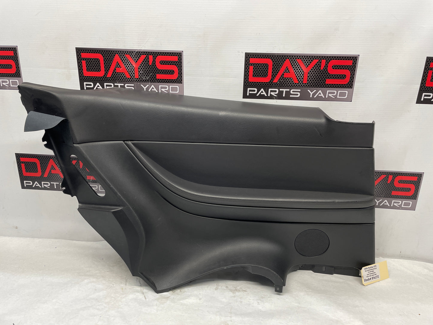 2006 Pontiac GTO LH Driver Rear Interior Quarter Door Panel Trim Black OEM - Day's Parts Yard