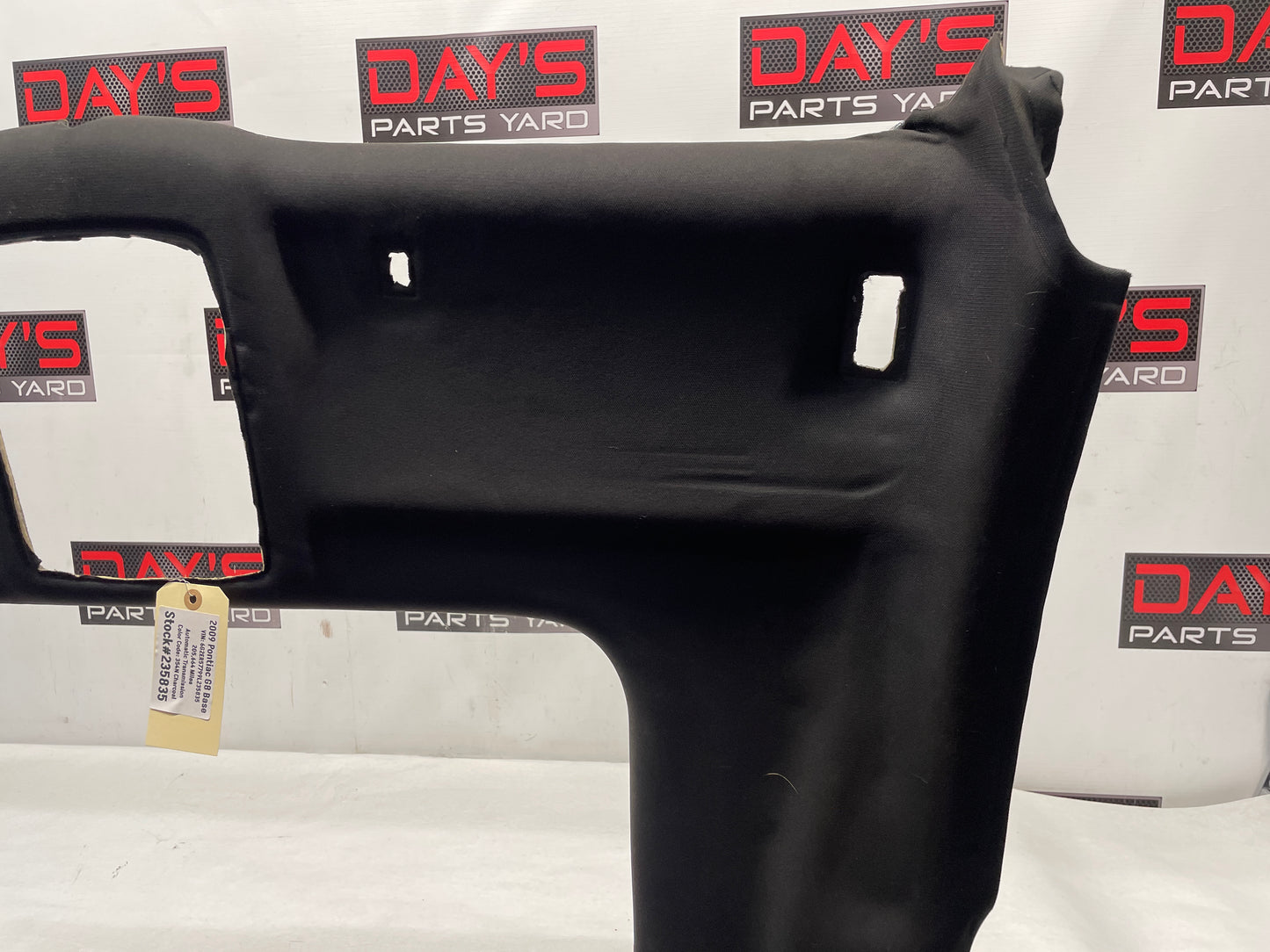 2009 Pontiac G8 Base Hardtop Hard Top Head Liner Ebony OEM - Day's Parts Yard