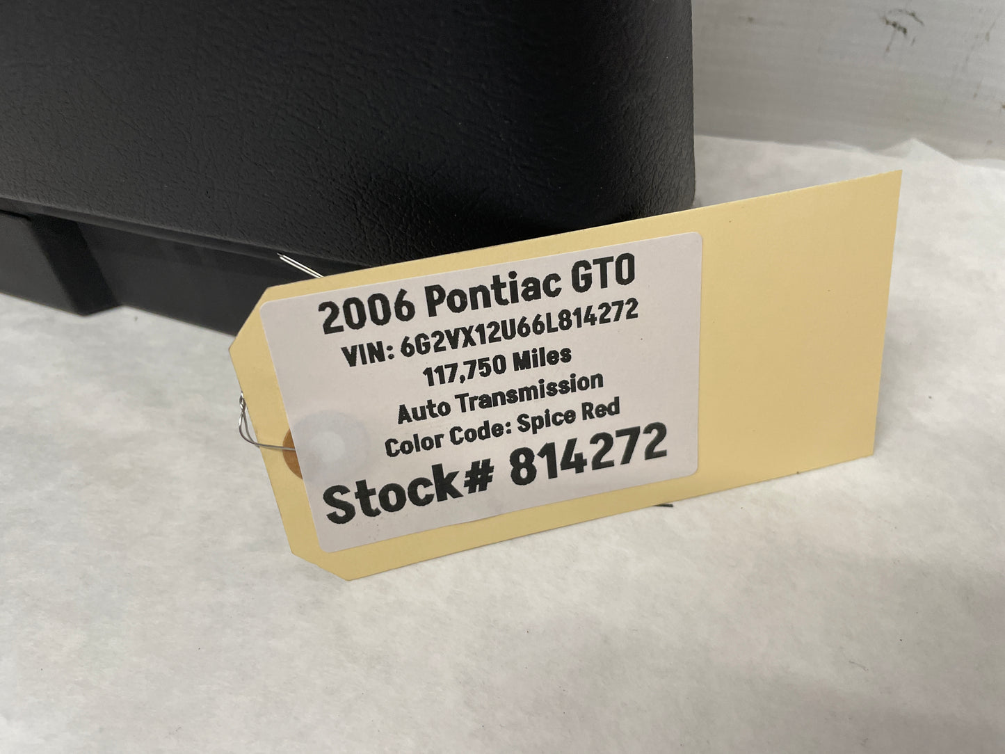 2006 Pontiac GTO LH Driver Rear Interior Quarter Door Panel Trim Black OEM - Day's Parts Yard