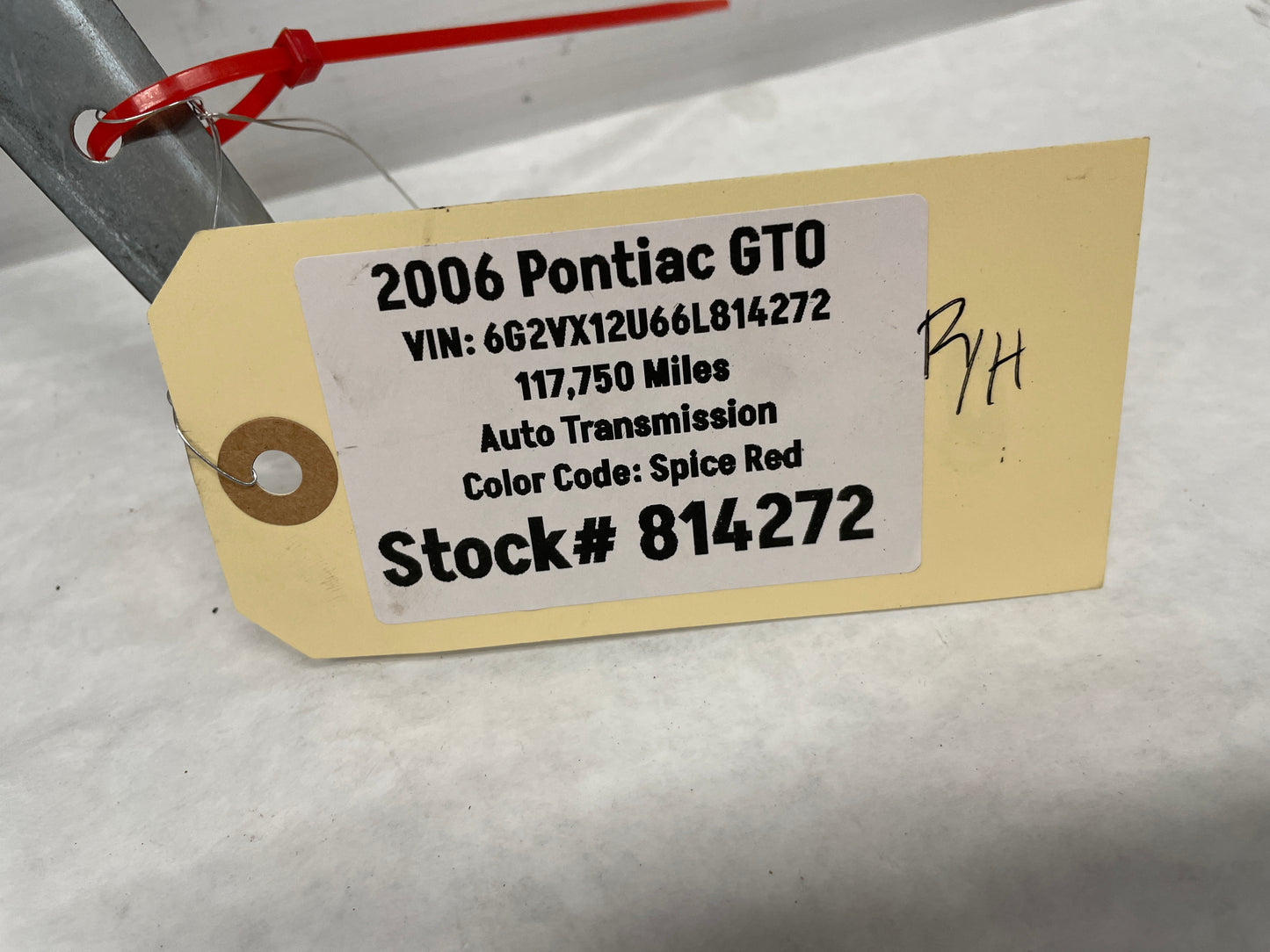 2006 Pontiac GTO RH Passenger Front Window Regulator Motor OEM - Day's Parts Yard