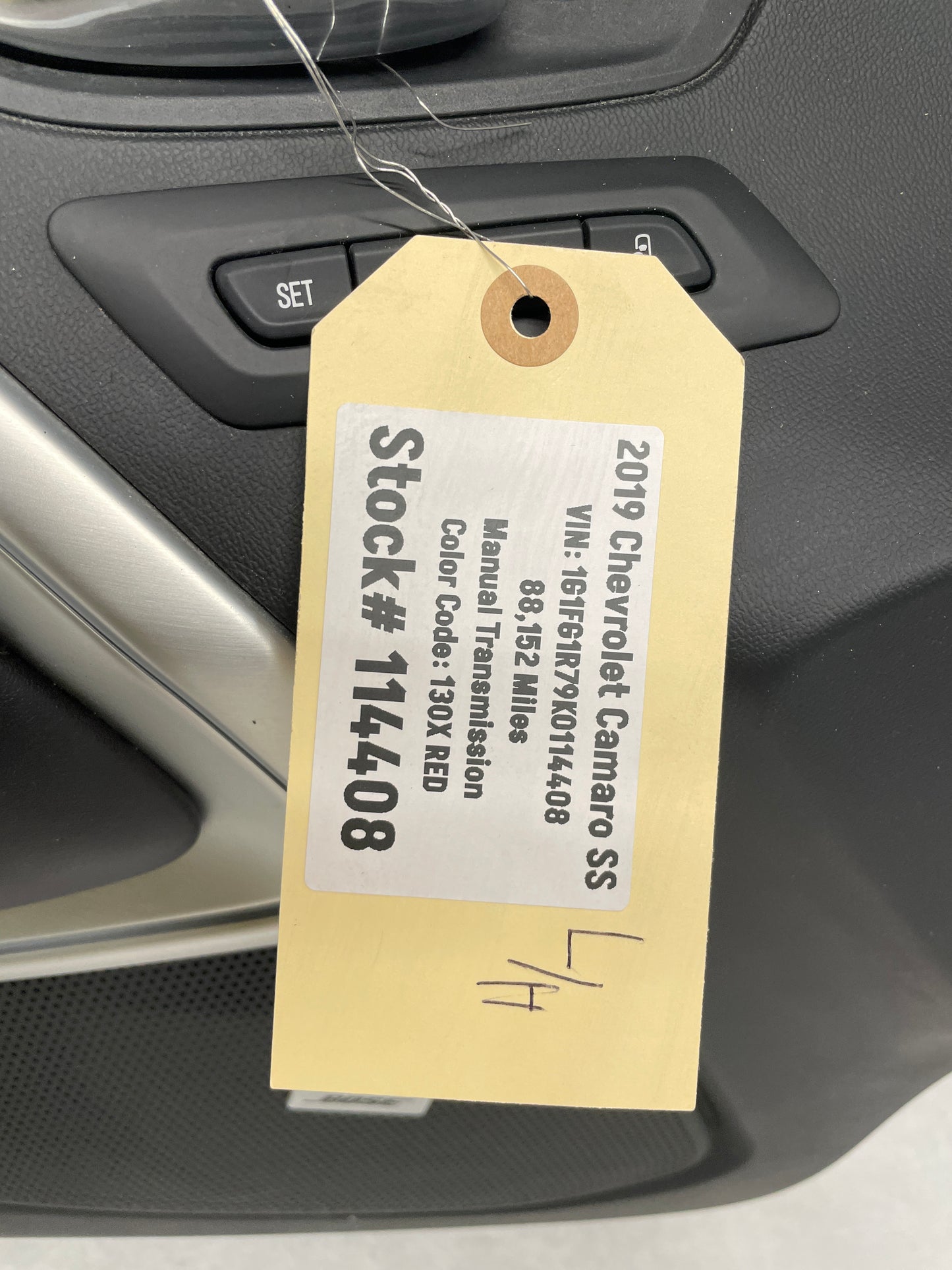 2019 Chevy Camaro SS LH Driver Front Interior Door Panel OEM - Day's Parts Yard