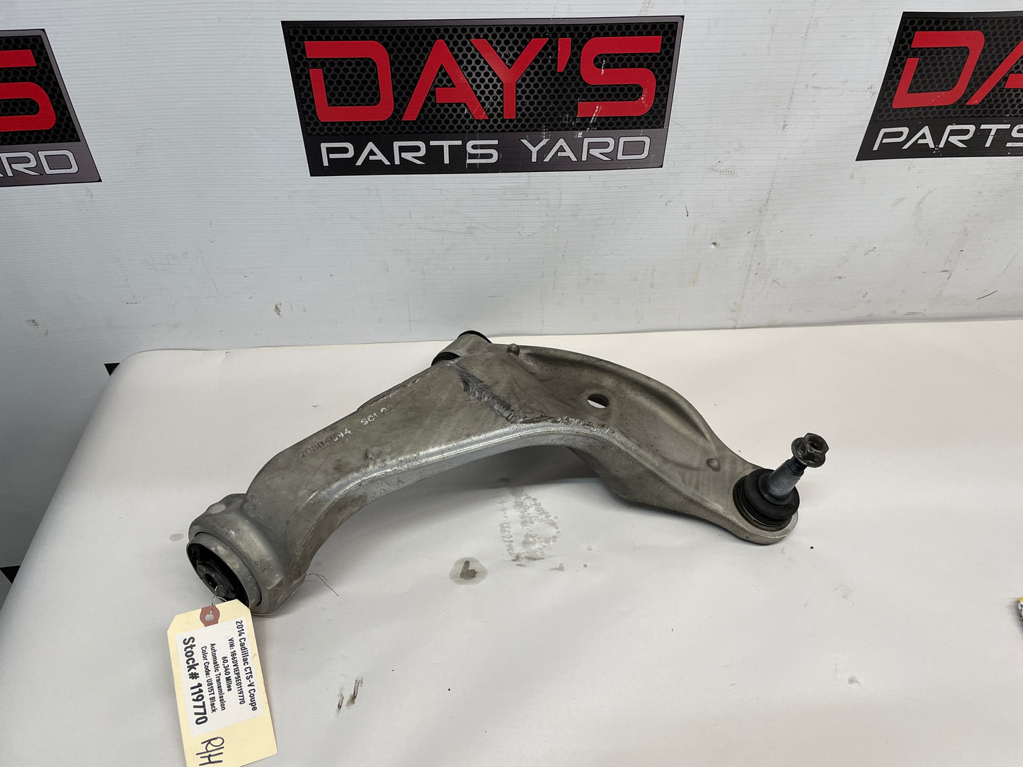 2014 Cadillac CTS-V Coupe RH Passenger Front Lower Control Arm OEM - Day's Parts Yard