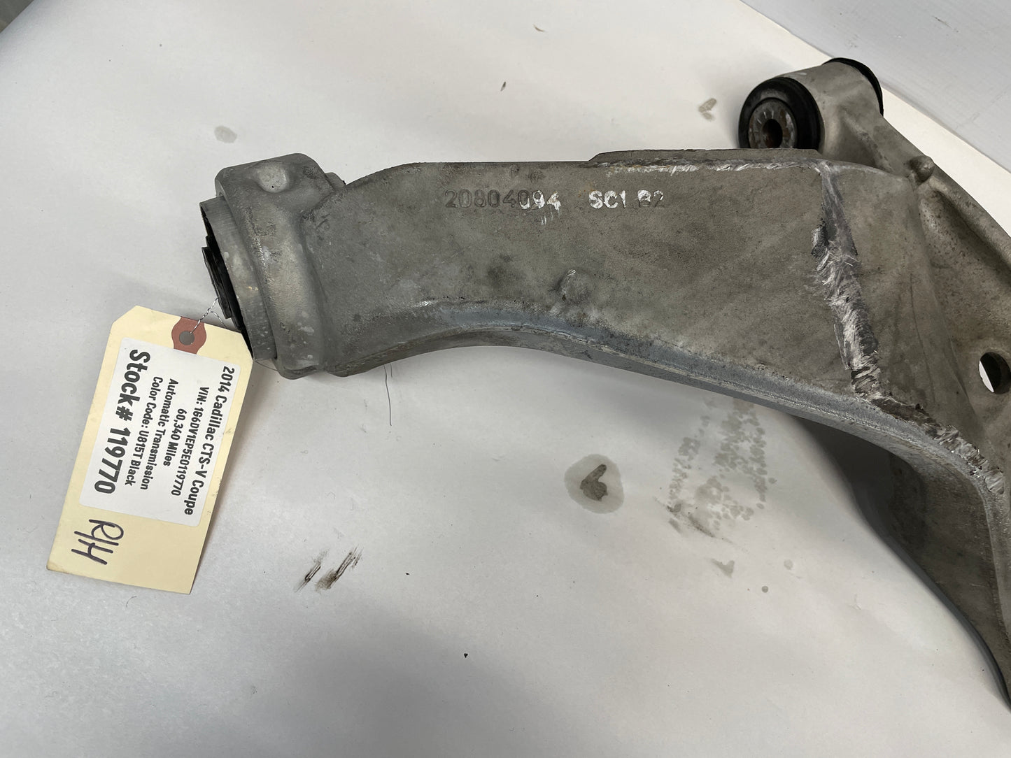 2014 Cadillac CTS-V Coupe RH Passenger Front Lower Control Arm OEM - Day's Parts Yard