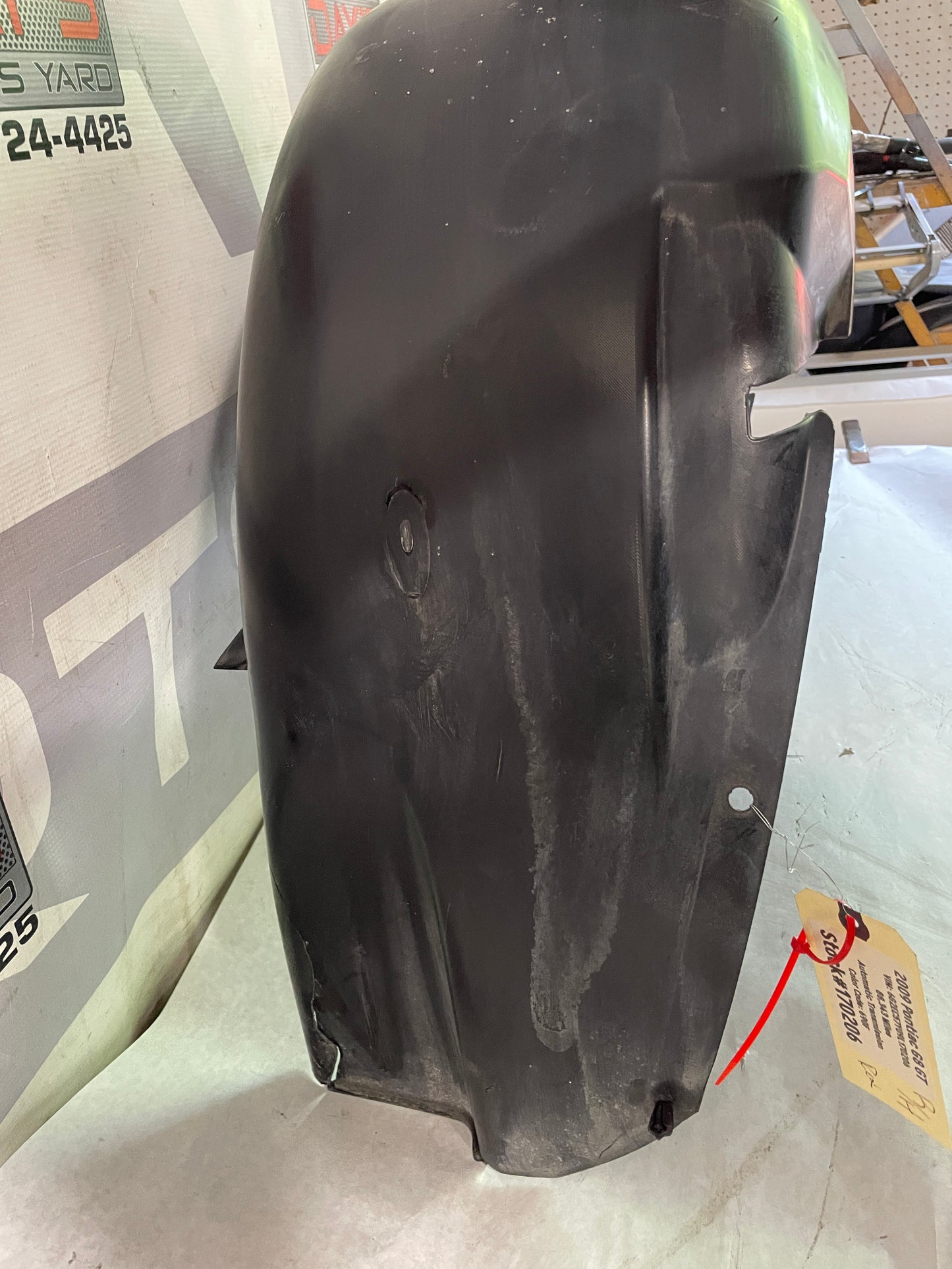 2009 Pontiac G8 GT Rear RH Passenger Fender Wheel Liner OEM - Day's Parts Yard