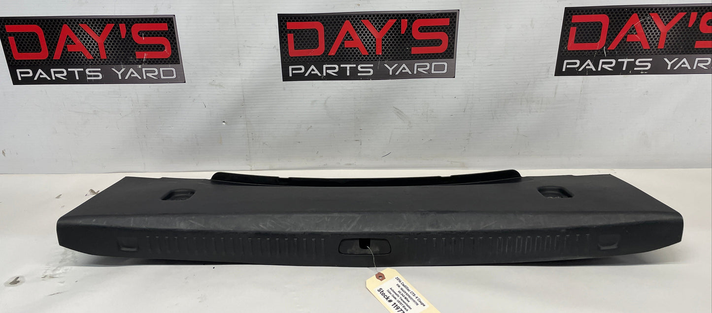 2014 Cadillac CTS-V Coupe Trunk Cargo Wall Plate Sill Trim Cover OEM - Day's Parts Yard