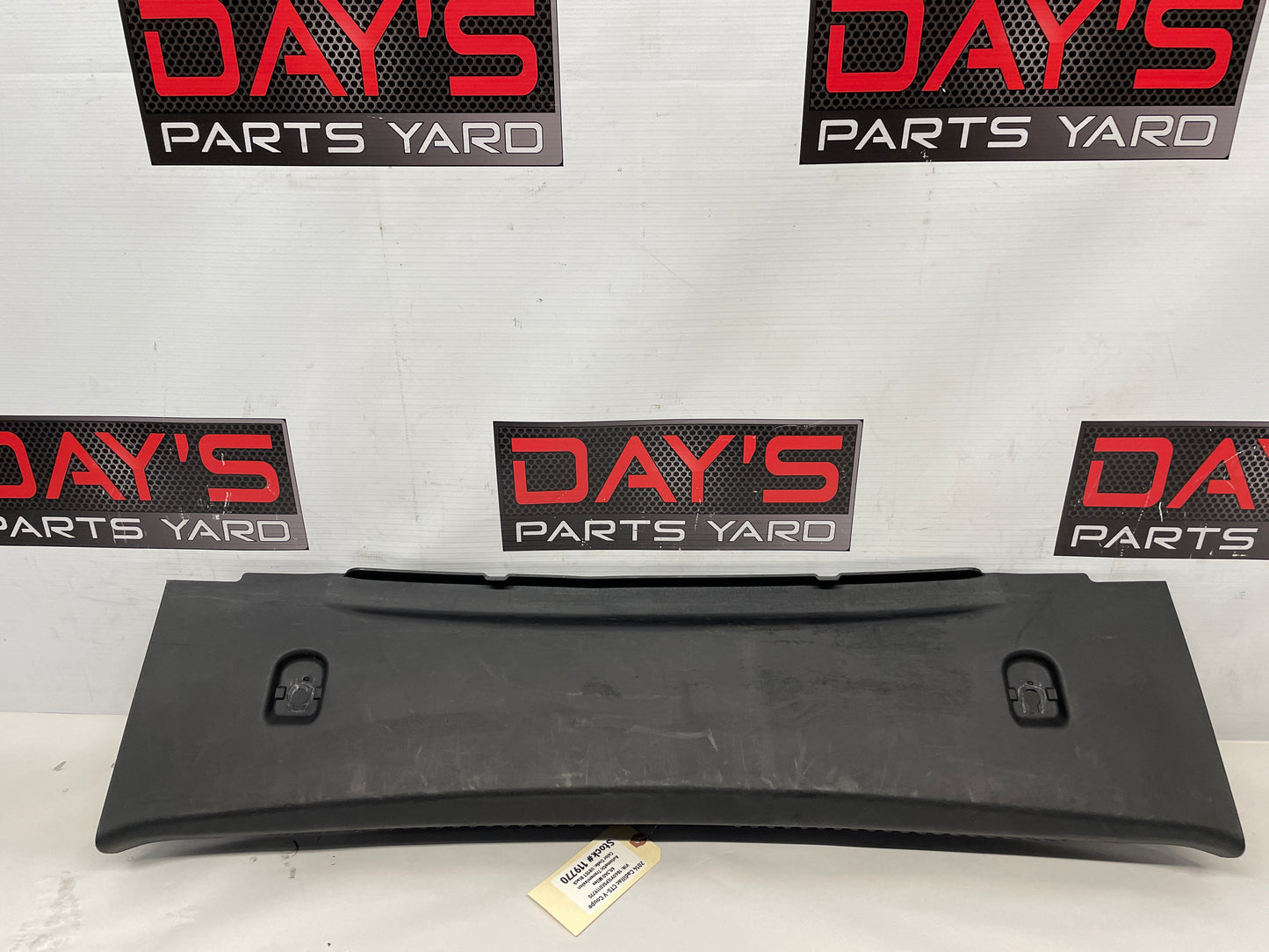 2014 Cadillac CTS-V Coupe Trunk Cargo Wall Plate Sill Trim Cover OEM - Day's Parts Yard