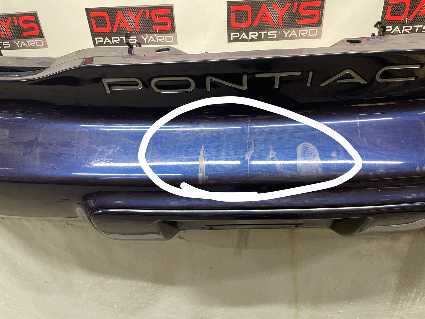 2000 Pontiac Firebird Formula Rear Bumper Cover OEM - Day's Parts Yard