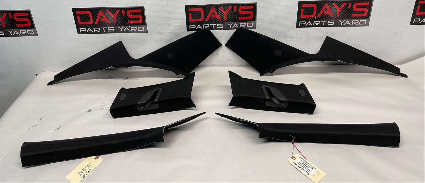 2014 Cadillac CTS-V Coupe Black A B & C Interior Trim Panels OEM - Day's Parts Yard