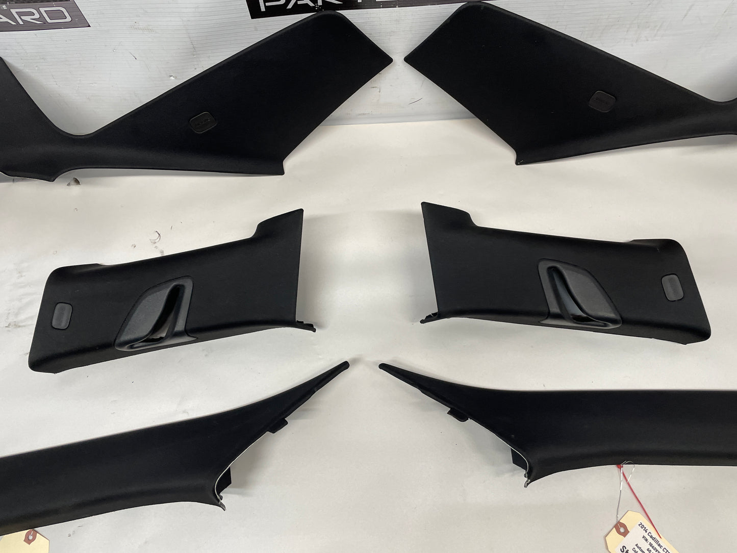 2014 Cadillac CTS-V Coupe Black A B & C Interior Trim Panels OEM - Day's Parts Yard