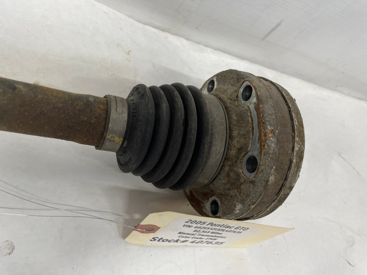 2005 Pontiac GTO LH Driver Rear CV Axle Half Shaft OEM - Day's Parts Yard