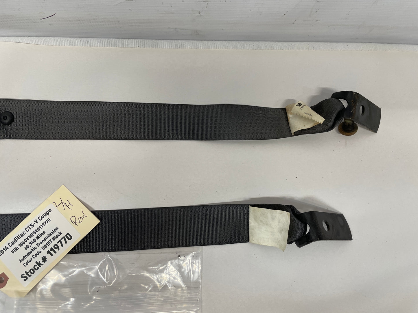 2014 Cadillac CTS-V Coupe Rear Seat Belt Retractor Set OEM - Day's Parts Yard