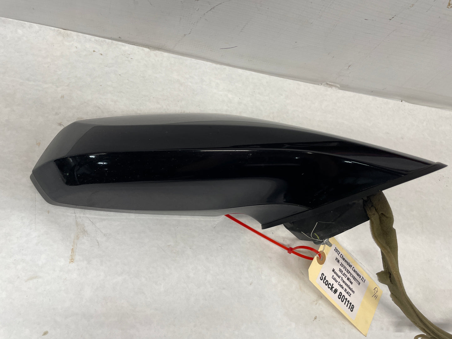 2012 Chevy Camaro ZL RH Passenger Exterior Mirror Black OEM - Day's Parts Yard