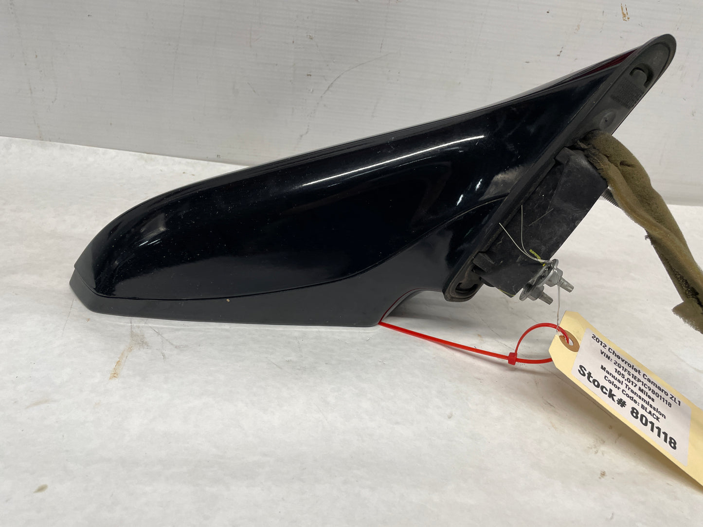 2012 Chevy Camaro ZL RH Passenger Exterior Mirror Black OEM - Day's Parts Yard
