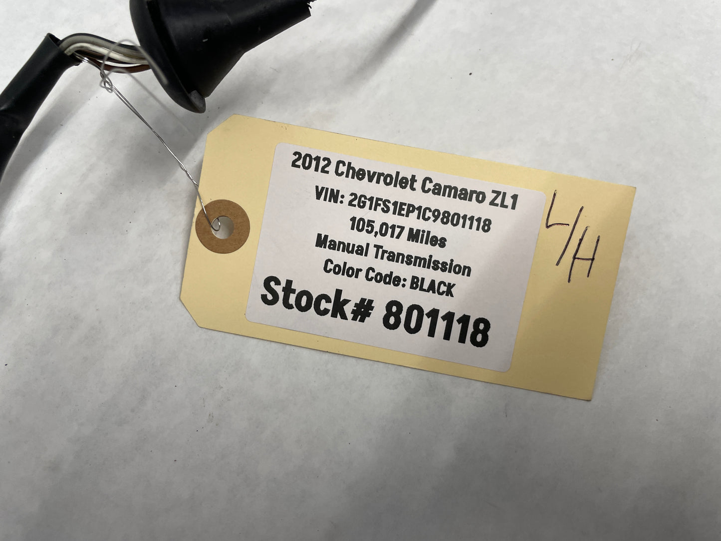 2012 Chevy Camaro ZL1 LH Driver Exterior Mirror Black OEM - Day's Parts Yard