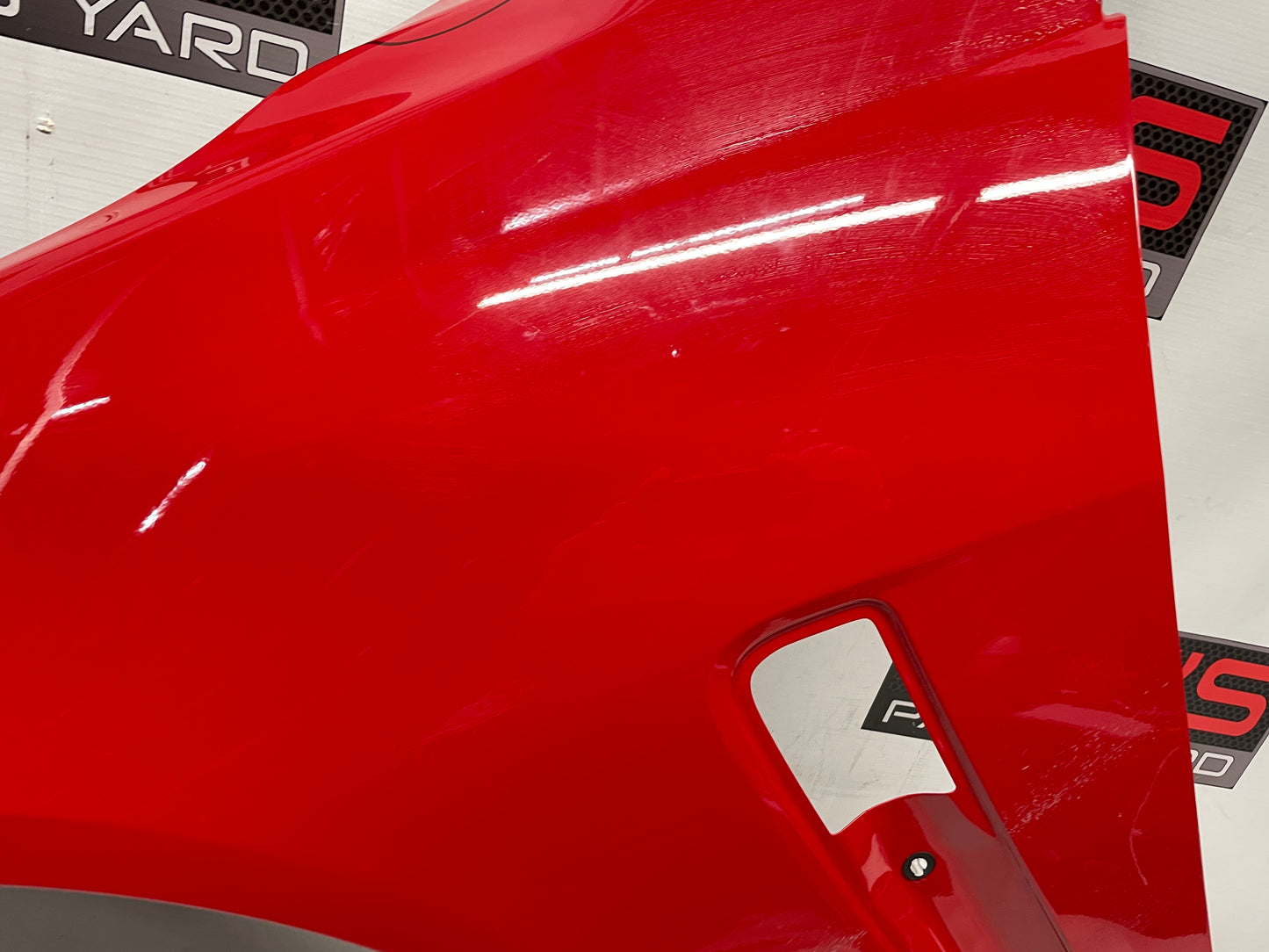 2017 Chevy SS Sedan LH Driver Fender DAMAGED Red OEM - Day's Parts Yard
