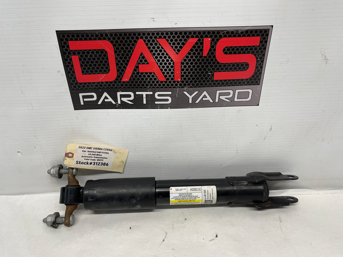 2022 GMC Sierra C2500 Front LH Driver Shock Strut Absorber OEM - Day's Parts Yard