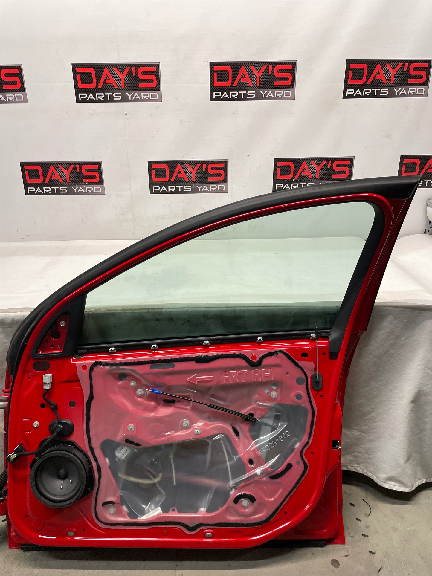 2017 Chevy SS Sedan RH Passenger Front Exterior Door Red OEM - Day's Parts Yard