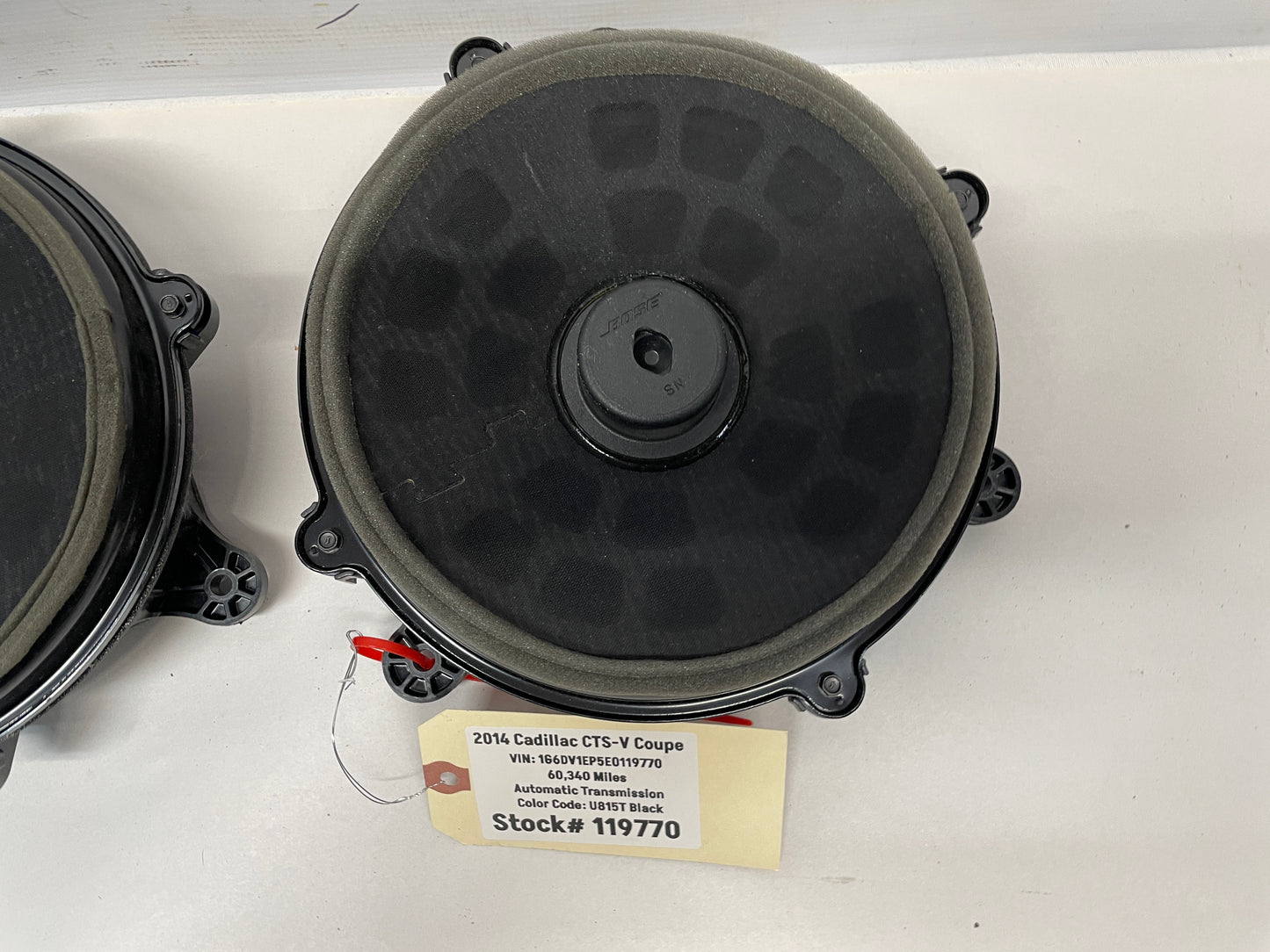 2014 Cadillac CTS-V Coupe RH & LH Door Bose Speakers OEM - Day's Parts Yard