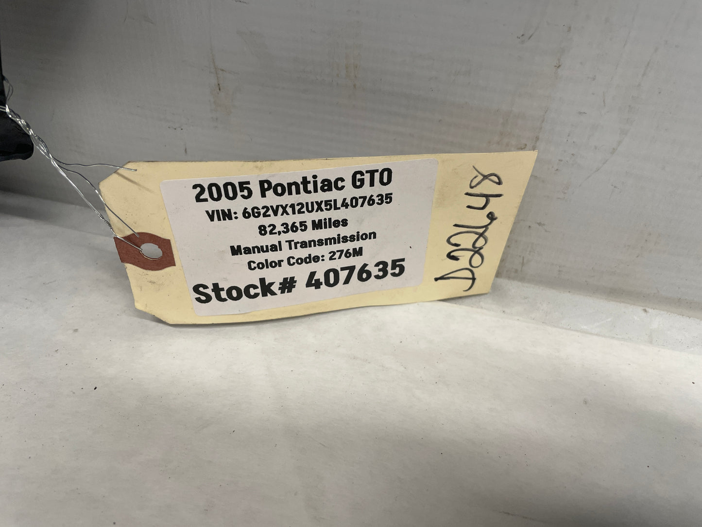 2005 Pontiac GTO RH Passenger Front Fender OEM LOCAL PICK UP - Day's Parts Yard