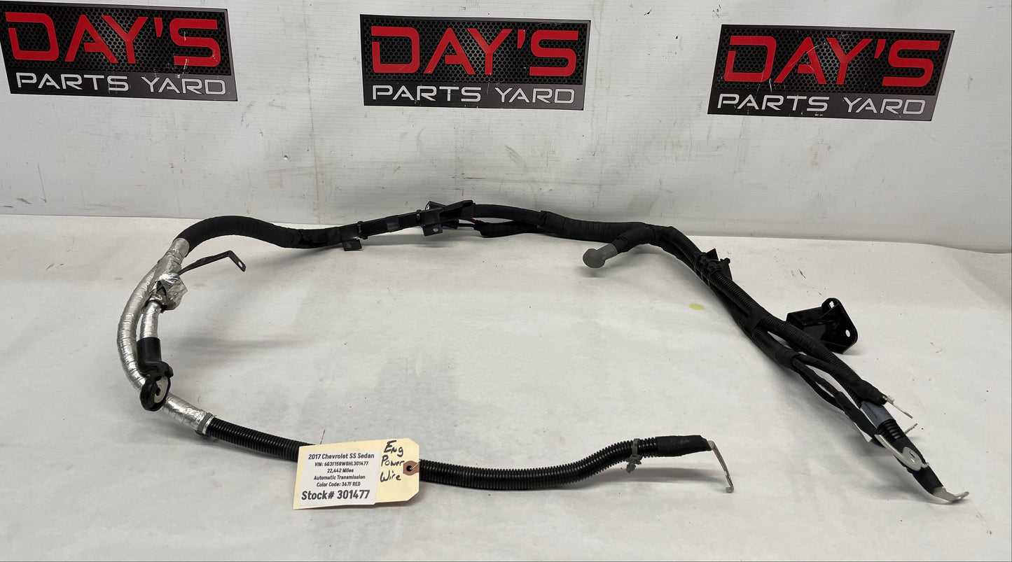2017 Chevy SS Sedan Starter Alternator Power Wire Wiring Harness OEM - Day's Parts Yard