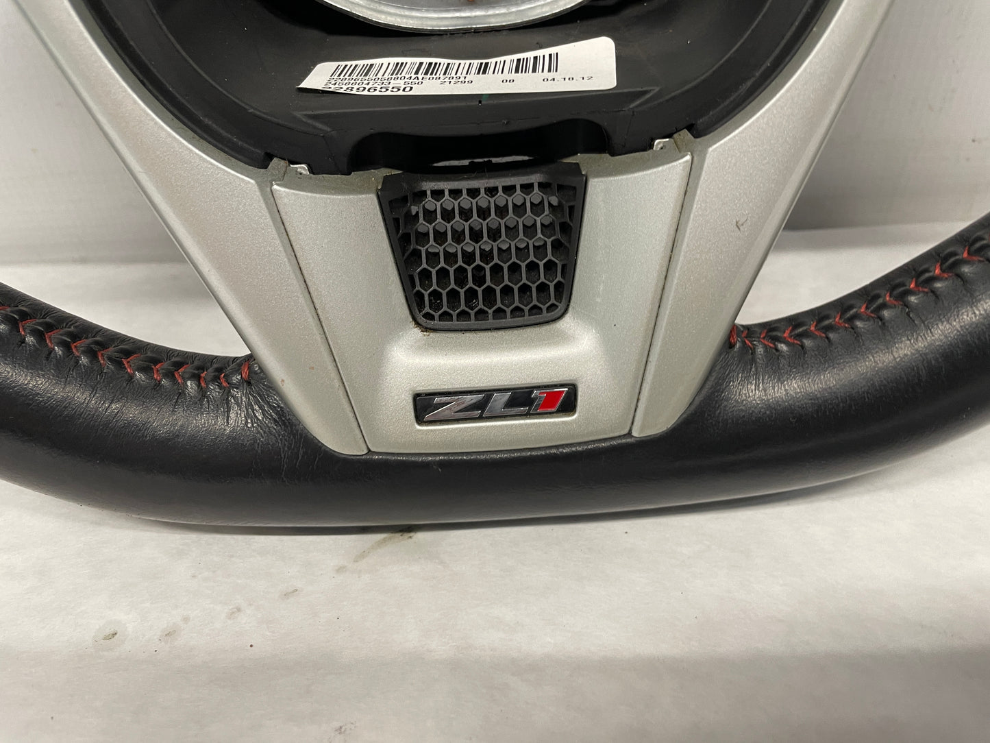 2012 Chevy Camaro ZL1 Steering Wheel w/ Buttons Black Leather OEM - Day's Parts Yard