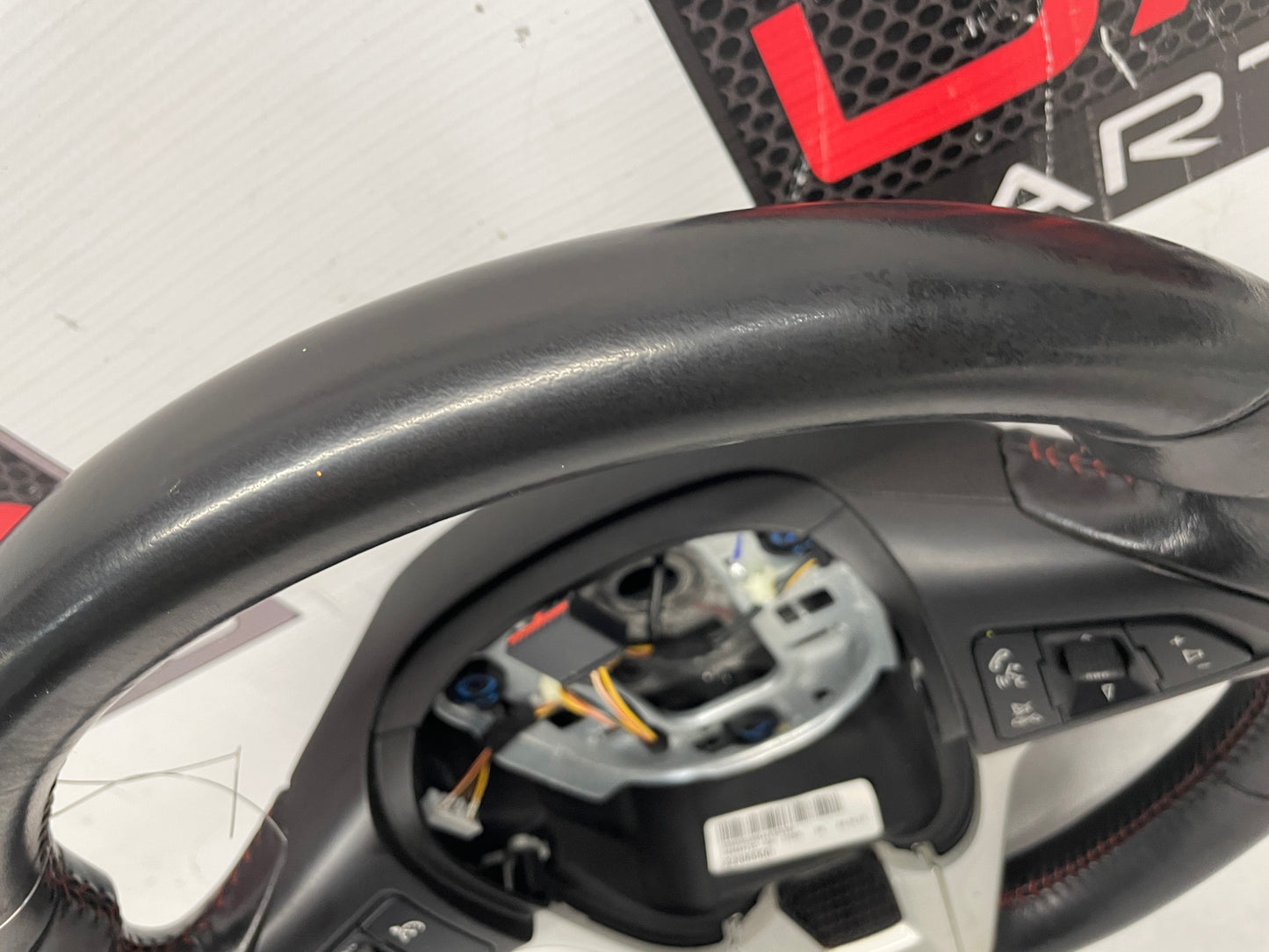 2012 Chevy Camaro ZL1 Steering Wheel w/ Buttons Black Leather OEM - Day's Parts Yard