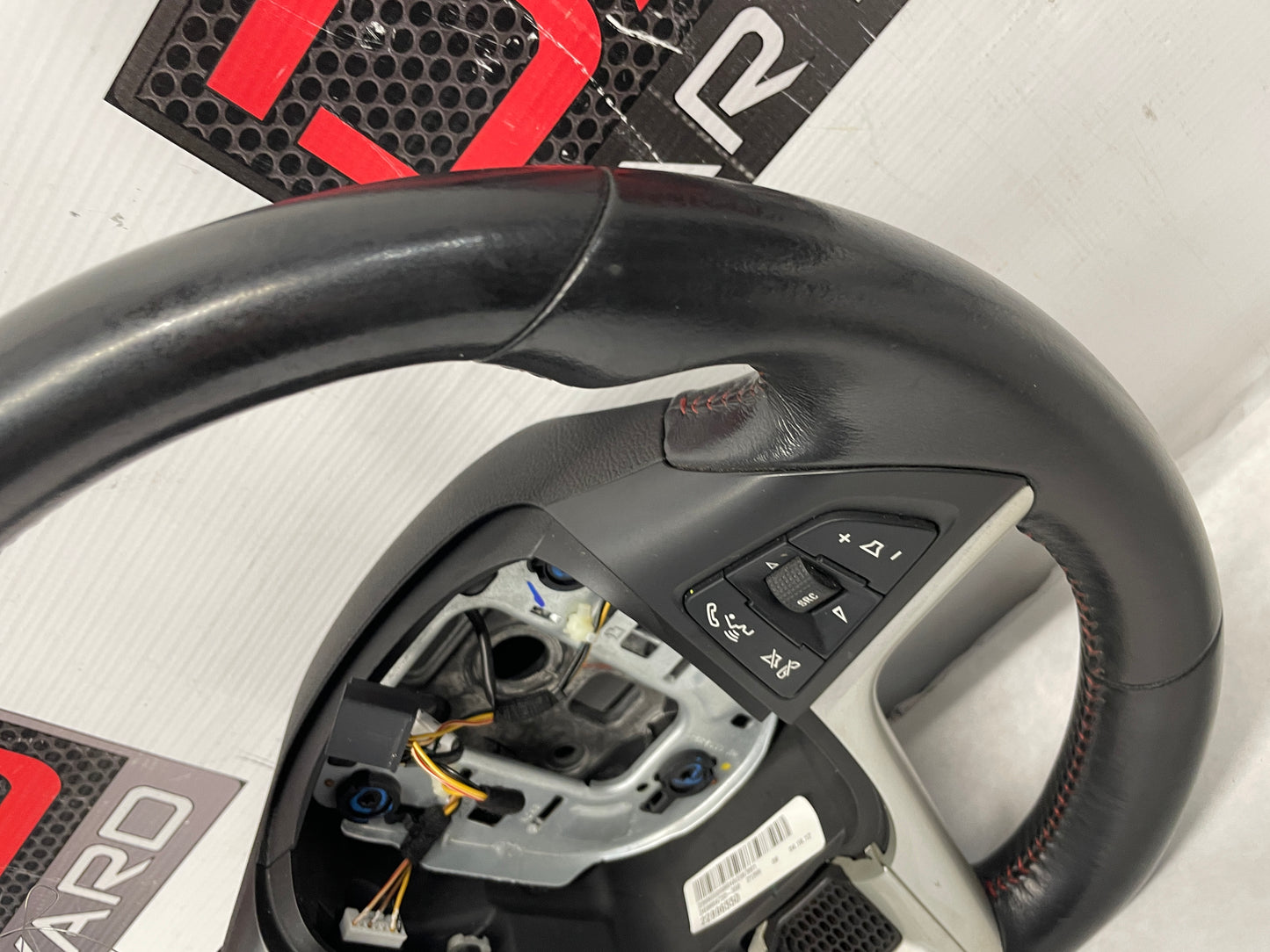 2012 Chevy Camaro ZL1 Steering Wheel w/ Buttons Black Leather OEM - Day's Parts Yard