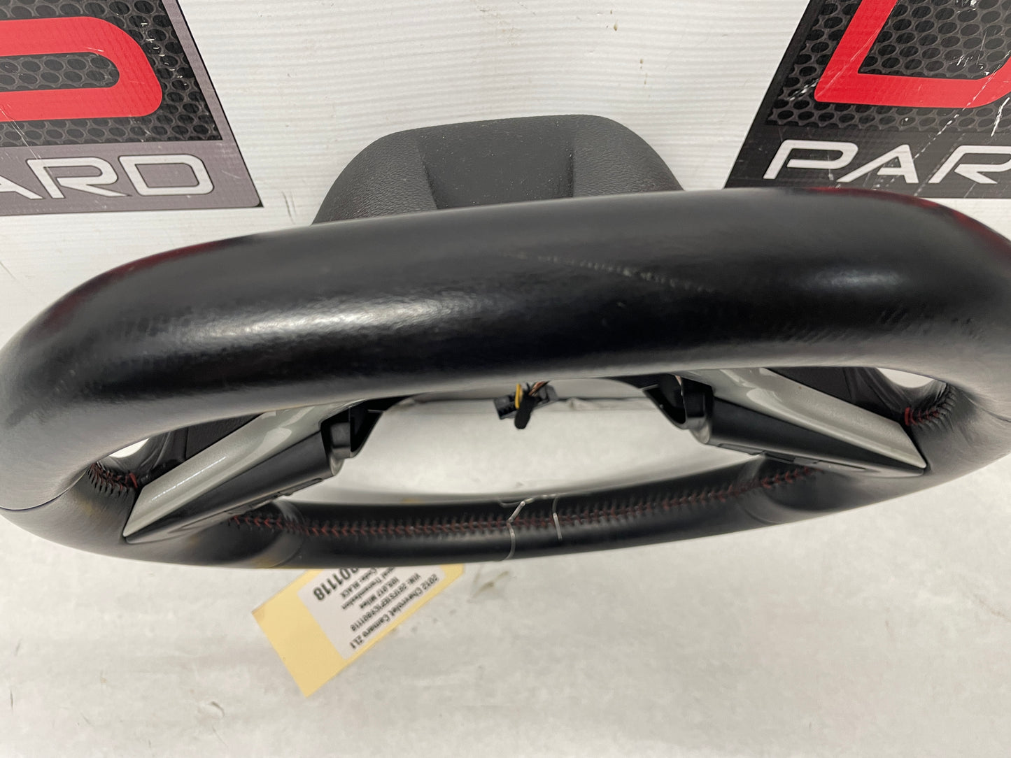 2012 Chevy Camaro ZL1 Steering Wheel w/ Buttons Black Leather OEM - Day's Parts Yard
