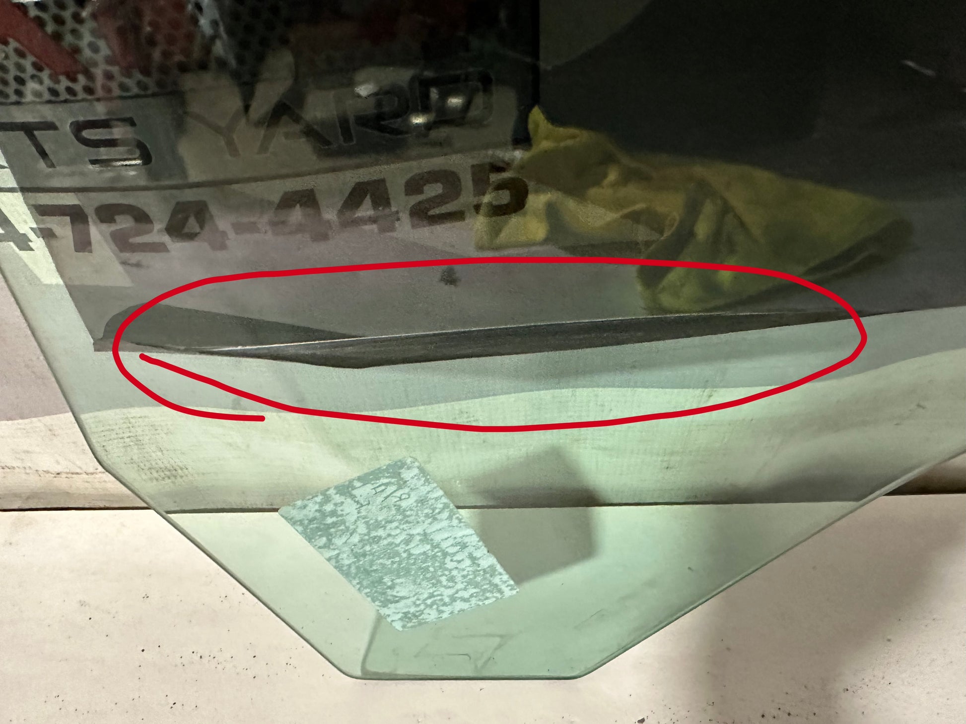 2019 Chevy Tahoe K1500 Premier Front RH Passenger Door Window Glass OEM - Day's Parts Yard