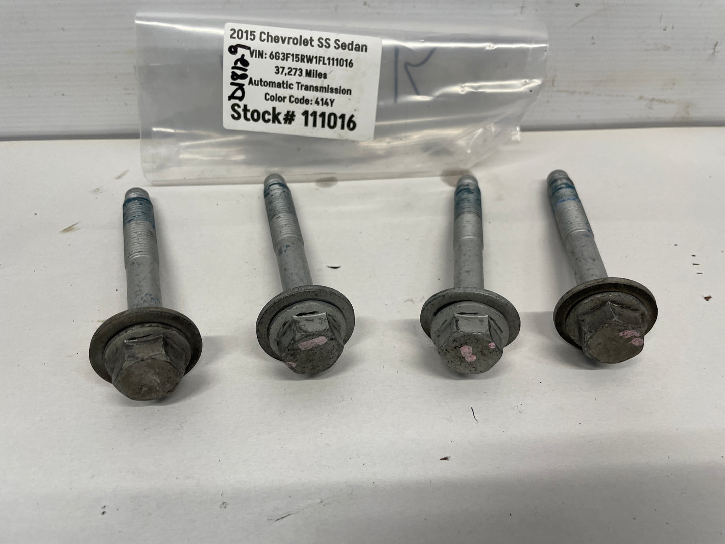2015 Chevy SS Sedan Rear Suspension Cradle Sub Frame Bolt Hardware Set 4 OEM - Day's Parts Yard