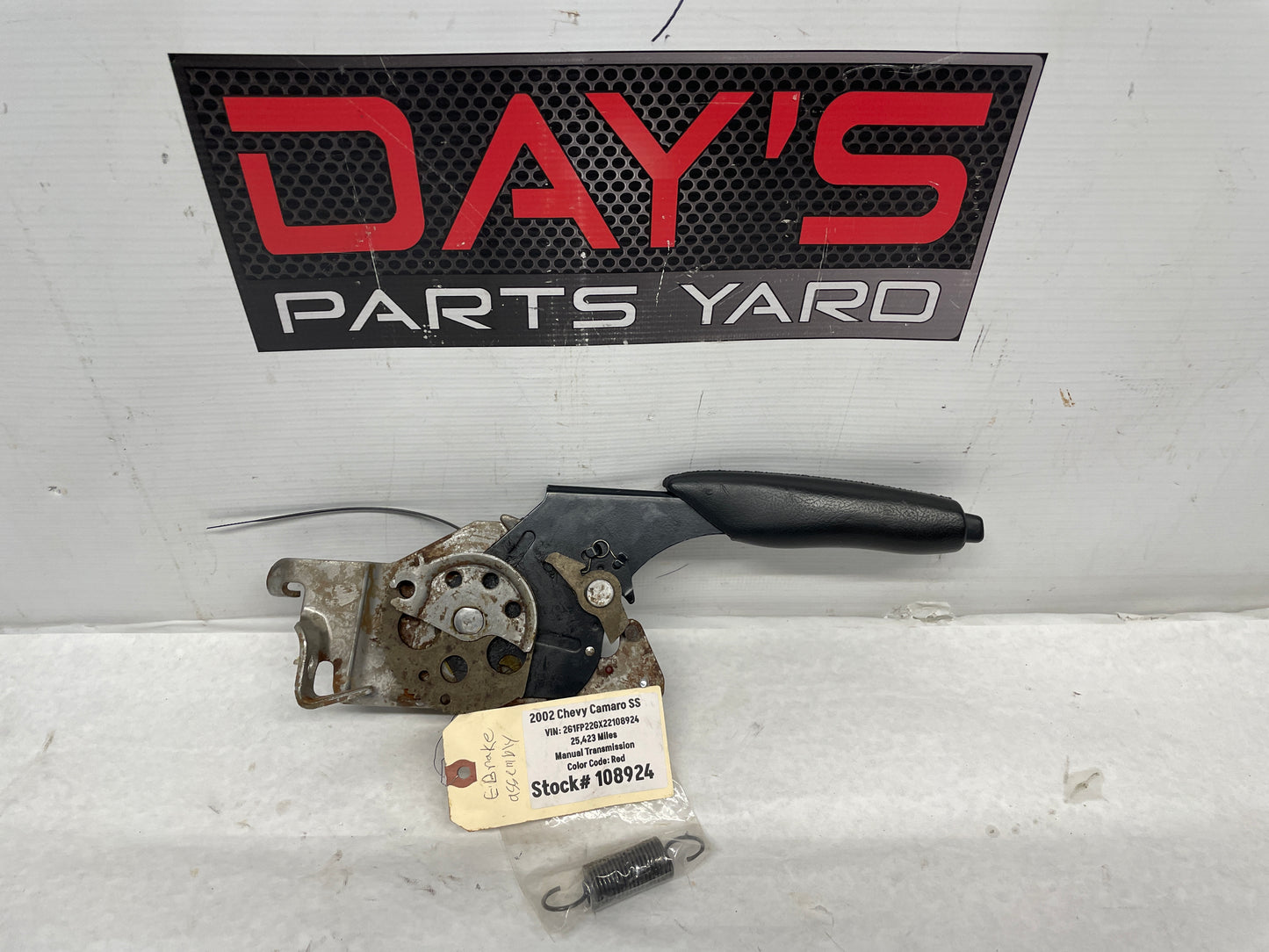 2002 Chevy Camaro SS Emergency E-Brake Handle Black Ebony OEM - Day's Parts Yard