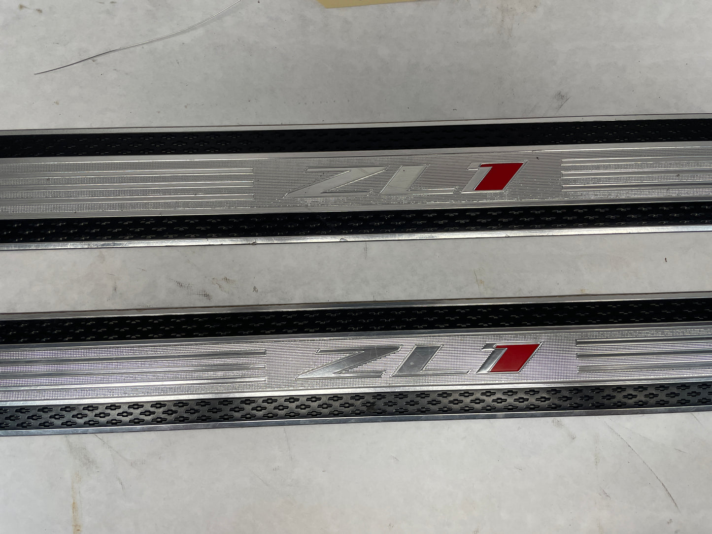 2012 Chevy Camaro ZL1 RH & LH Door Sill Scuff Plate Insert Strips OEM - Day's Parts Yard