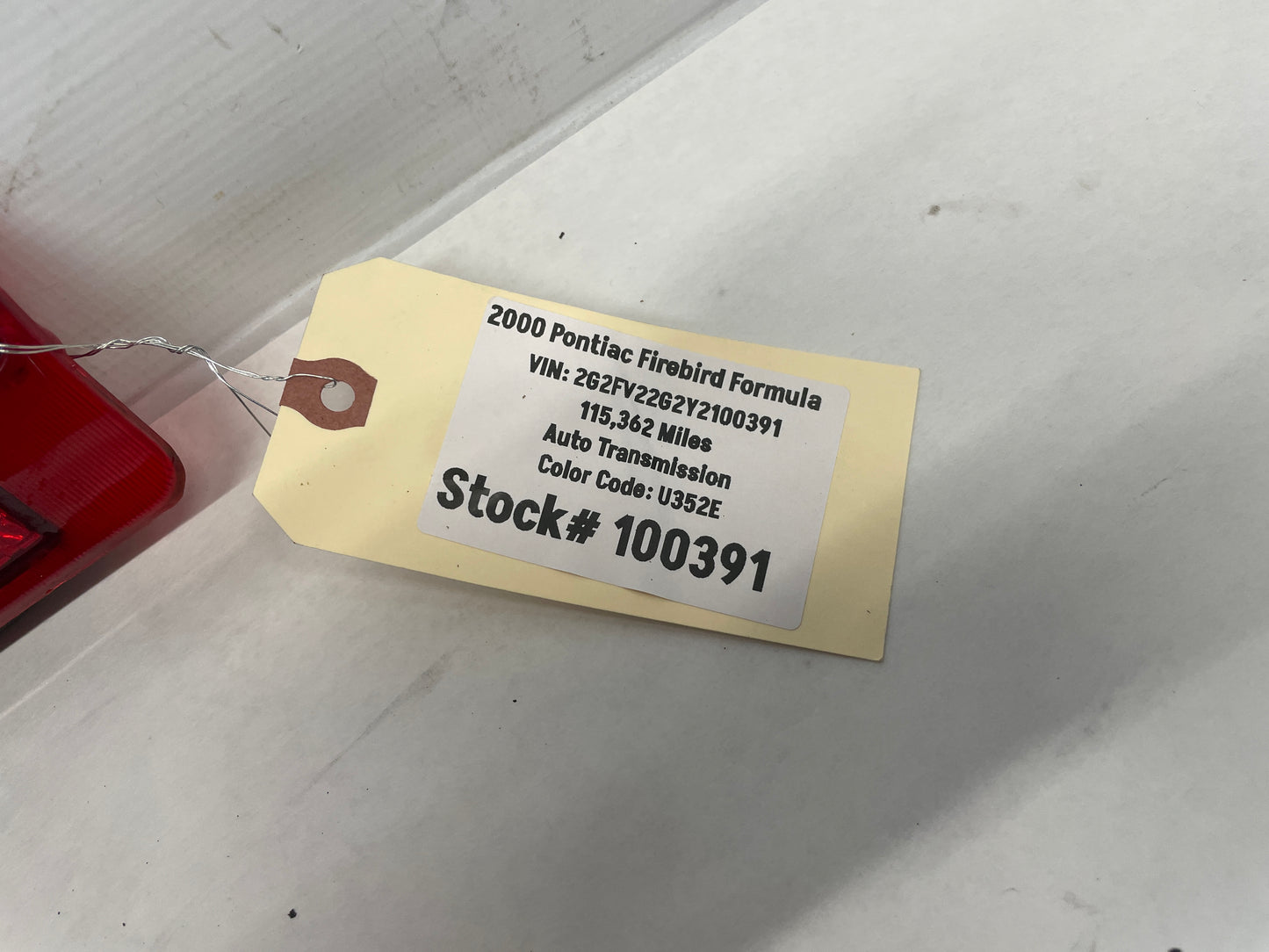 2000 Pontiac Firebird Formula Third Brake Light Lamp OEM - Day's Parts Yard