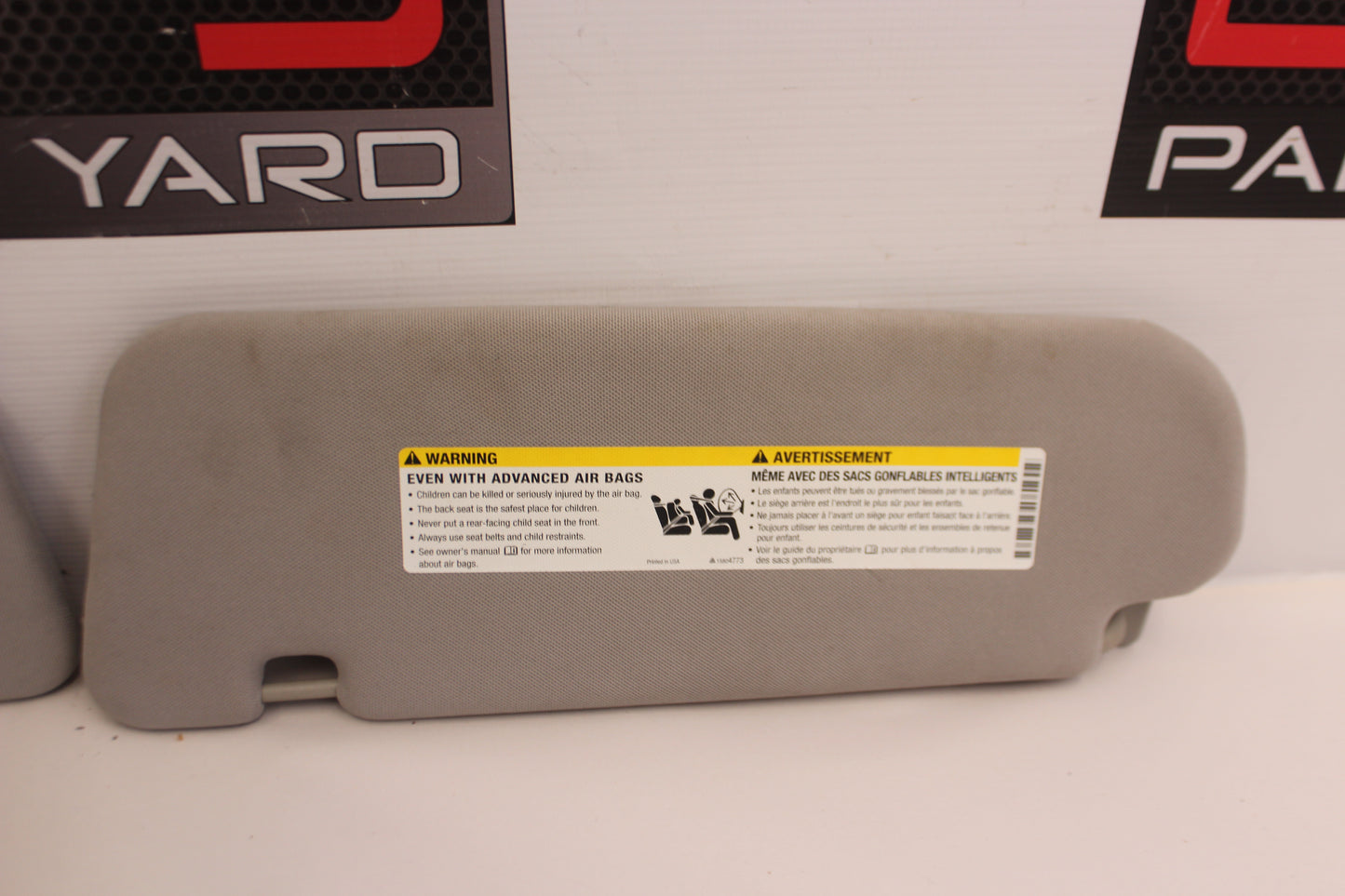 2015 Chevy SS Sedan RH & LH Sun Visor Sunvisor w/Clips OEM - Day's Parts Yard