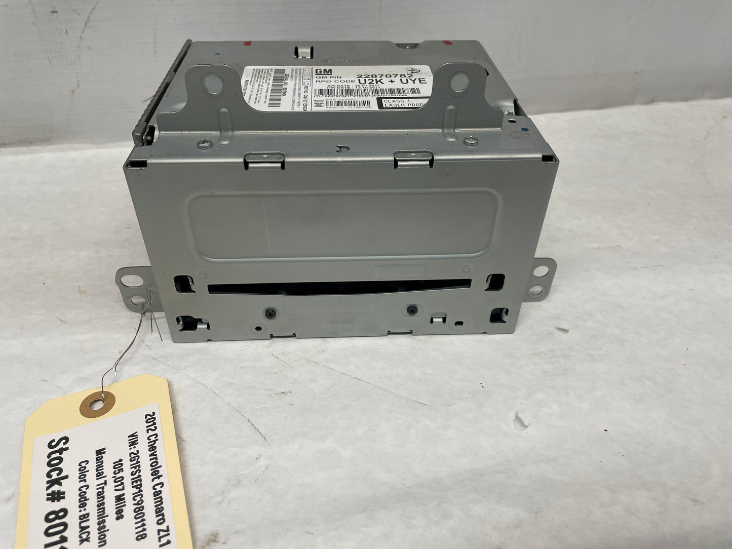2012 Chevy Camaro ZL1 Radio Stereo HVAC Control Unit Display w/ Receiver OEM - Day's Parts Yard