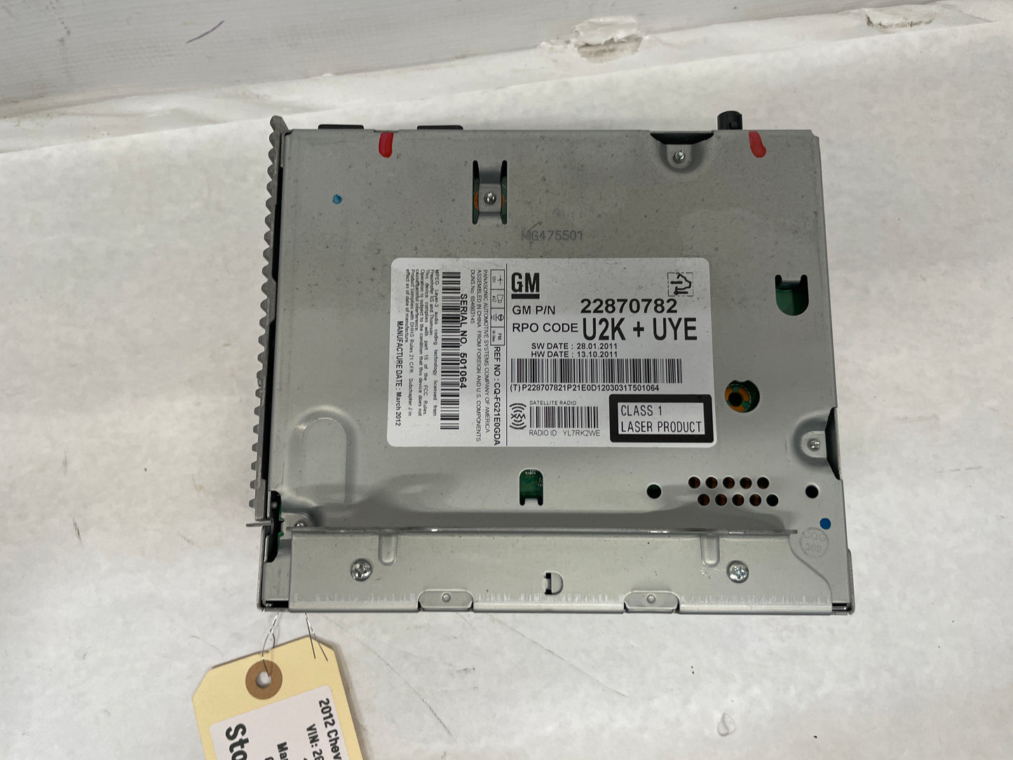 2012 Chevy Camaro ZL1 Radio Stereo HVAC Control Unit Display w/ Receiver OEM - Day's Parts Yard