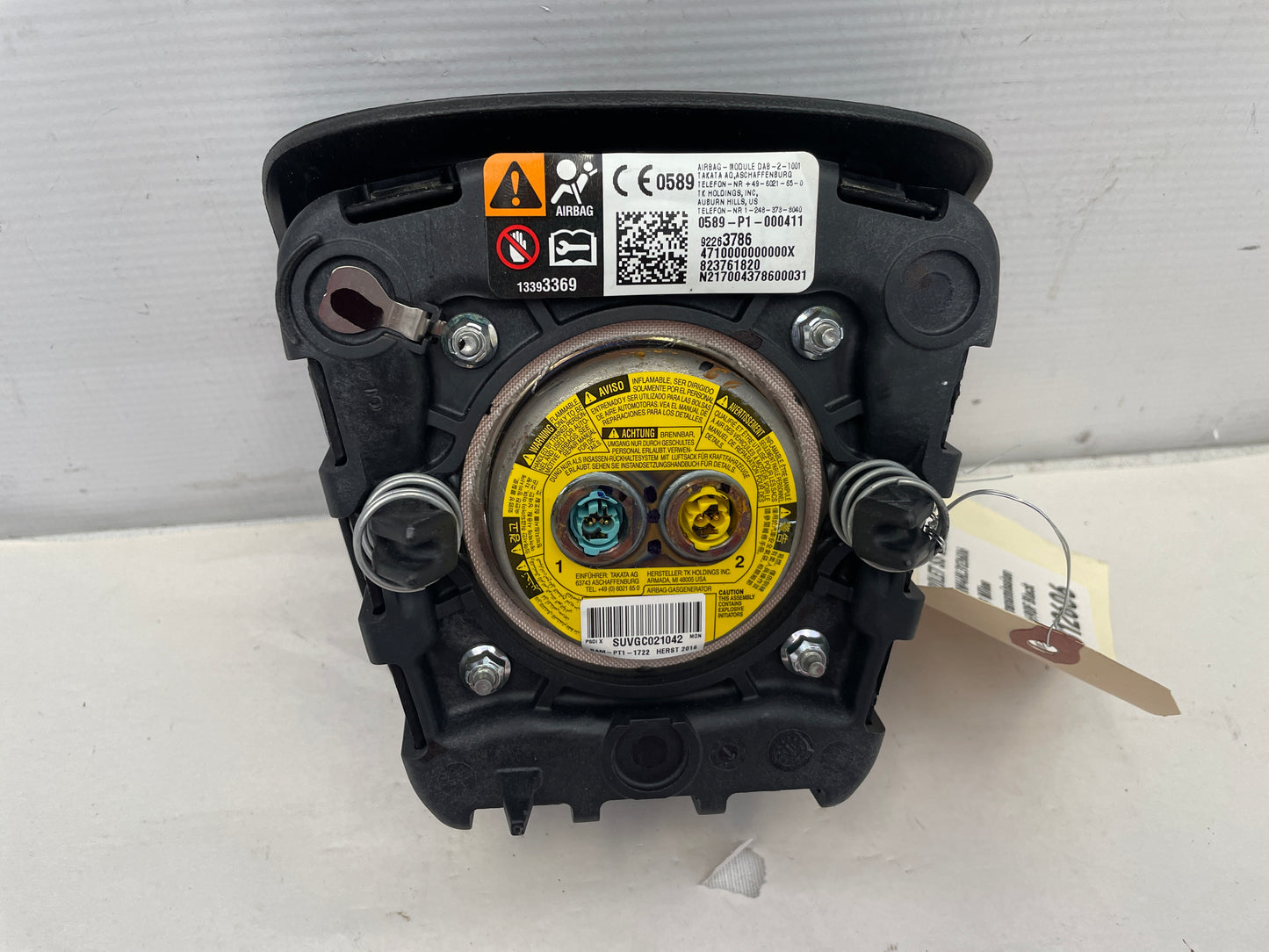 2017 Chevy SS Sedan Steering Wheel Air Bag OEM - Day's Parts Yard