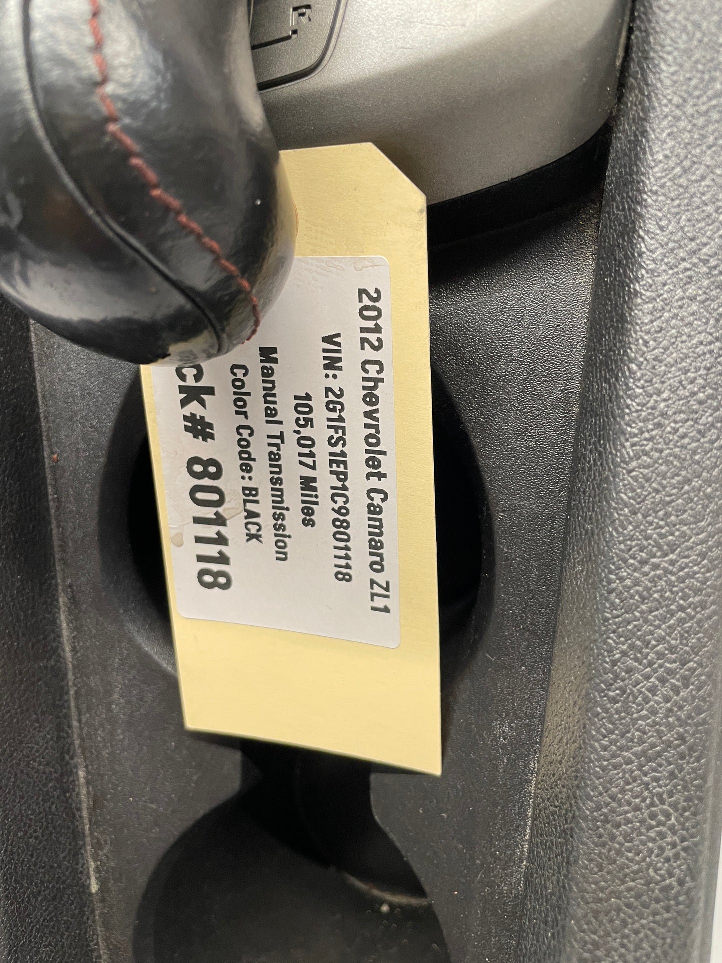 2012 Chevy Camaro ZL1 Complete Center Console Arm Rest w/ Auxiliary Gauges OEM - Day's Parts Yard