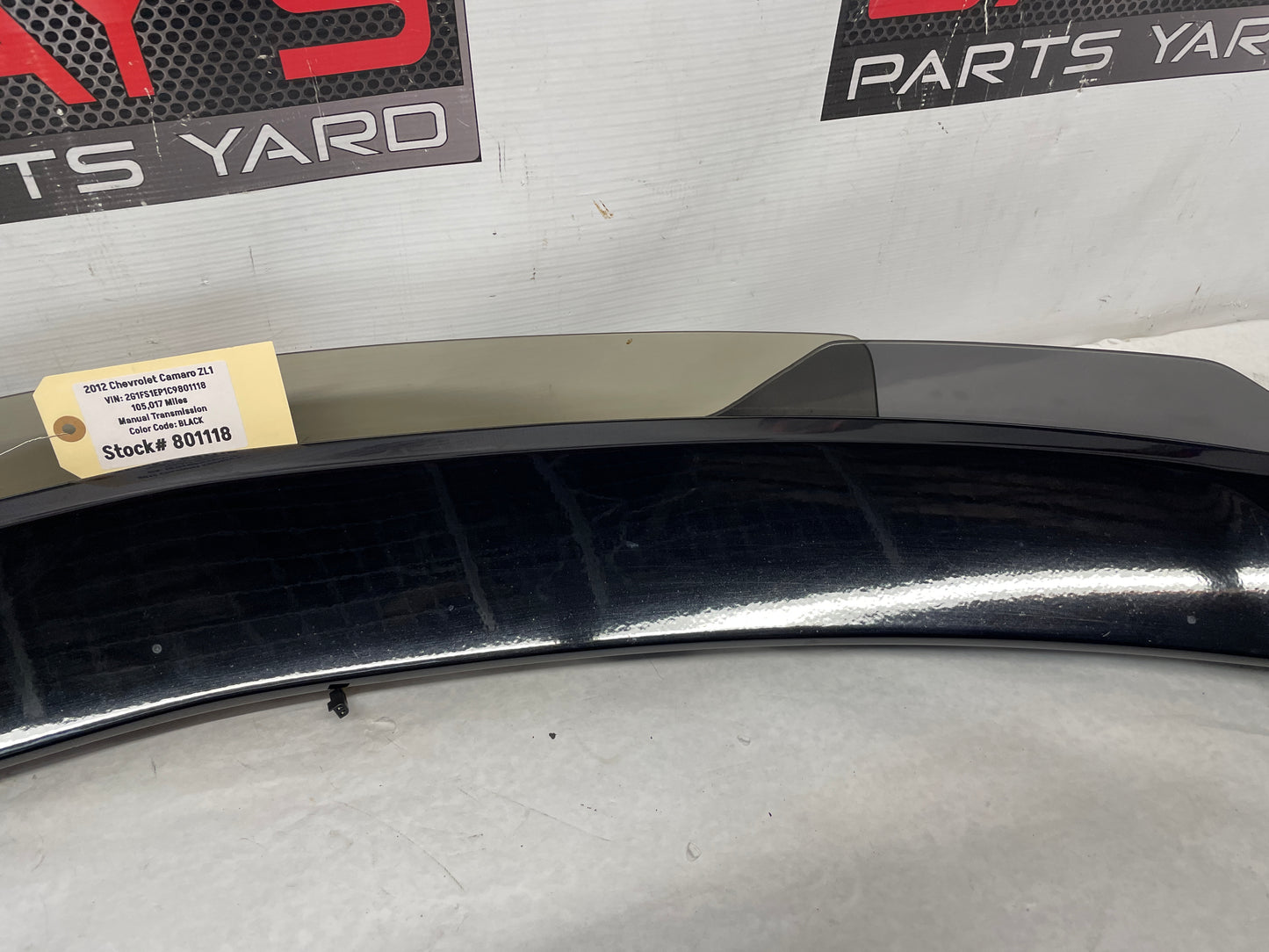 2012 Chevy Camaro ZL1 Spoiler Wing Duck Bill OEM - Day's Parts Yard