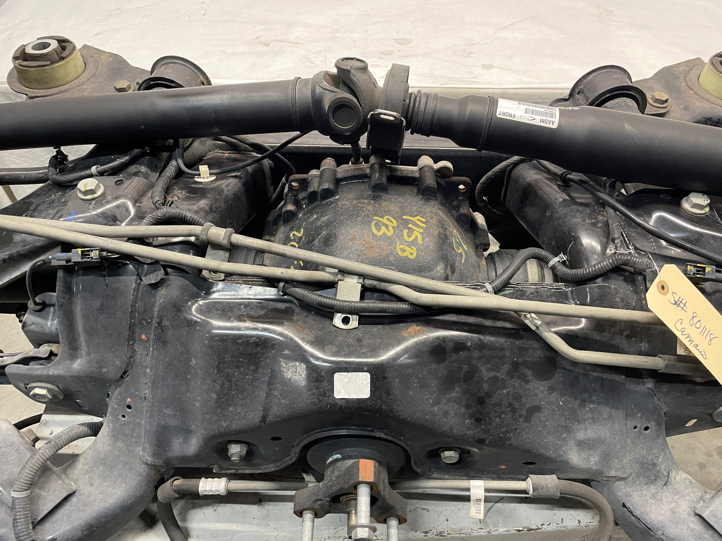 2012 Chevy Camaro ZL1 3.73 Complete Rear Axle Suspension Cradle K Member Subframe Differential OEM - Day's Parts Yard