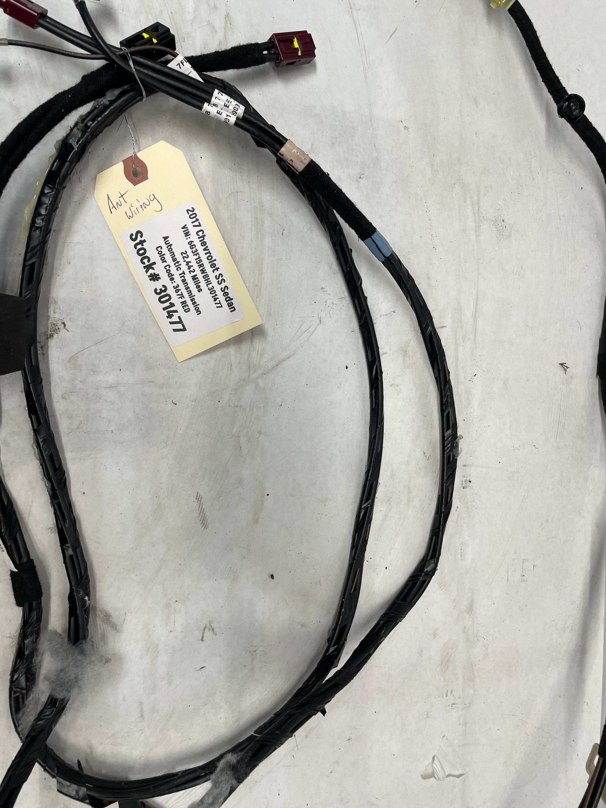 2017 Chevy SS Sedan Shark Fin Antenna Wire Wiring Harness OEM - Day's Parts Yard