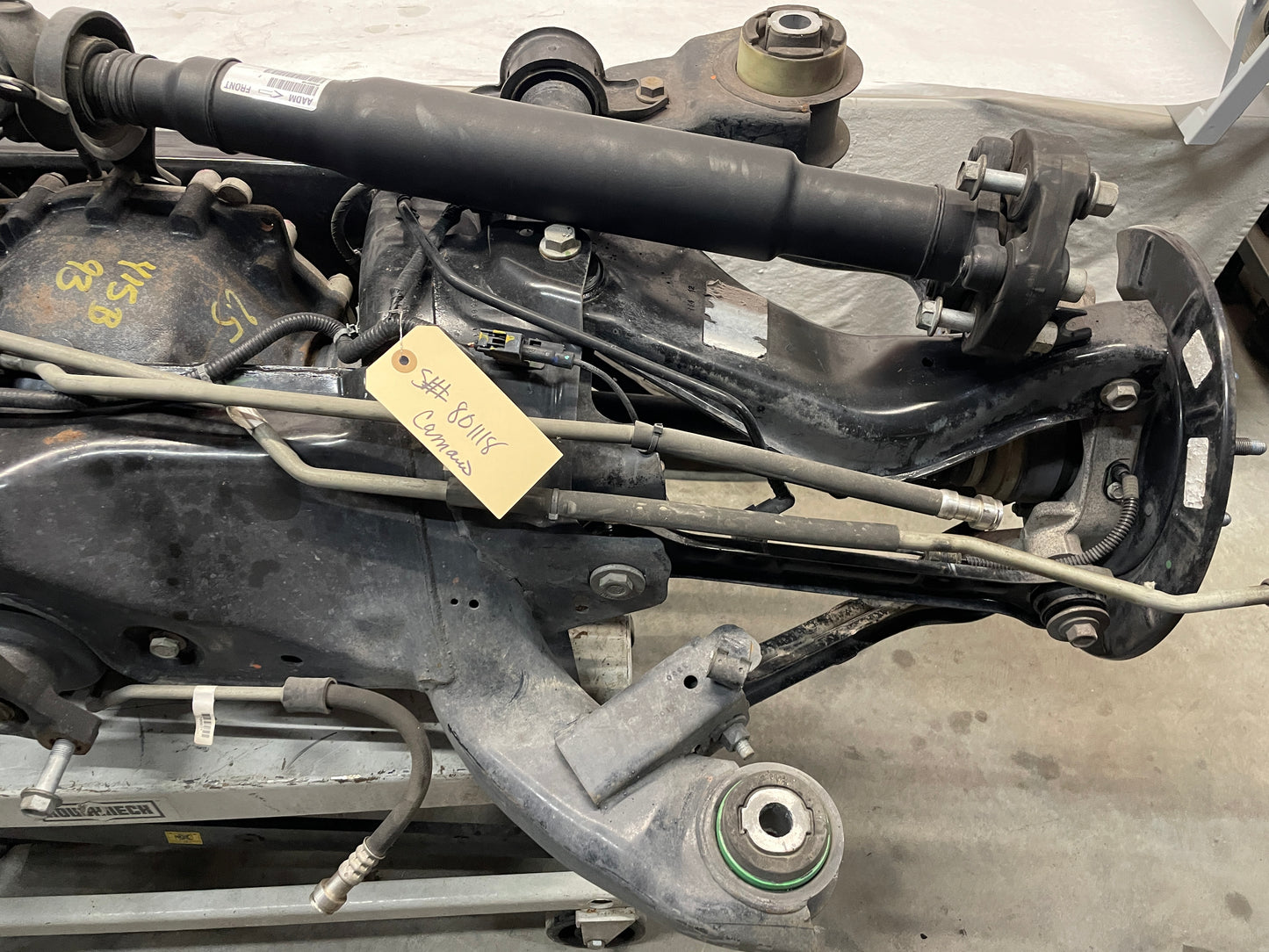 2012 Chevy Camaro ZL1 3.73 Complete Rear Axle Suspension Cradle K Member Subframe Differential OEM - Day's Parts Yard