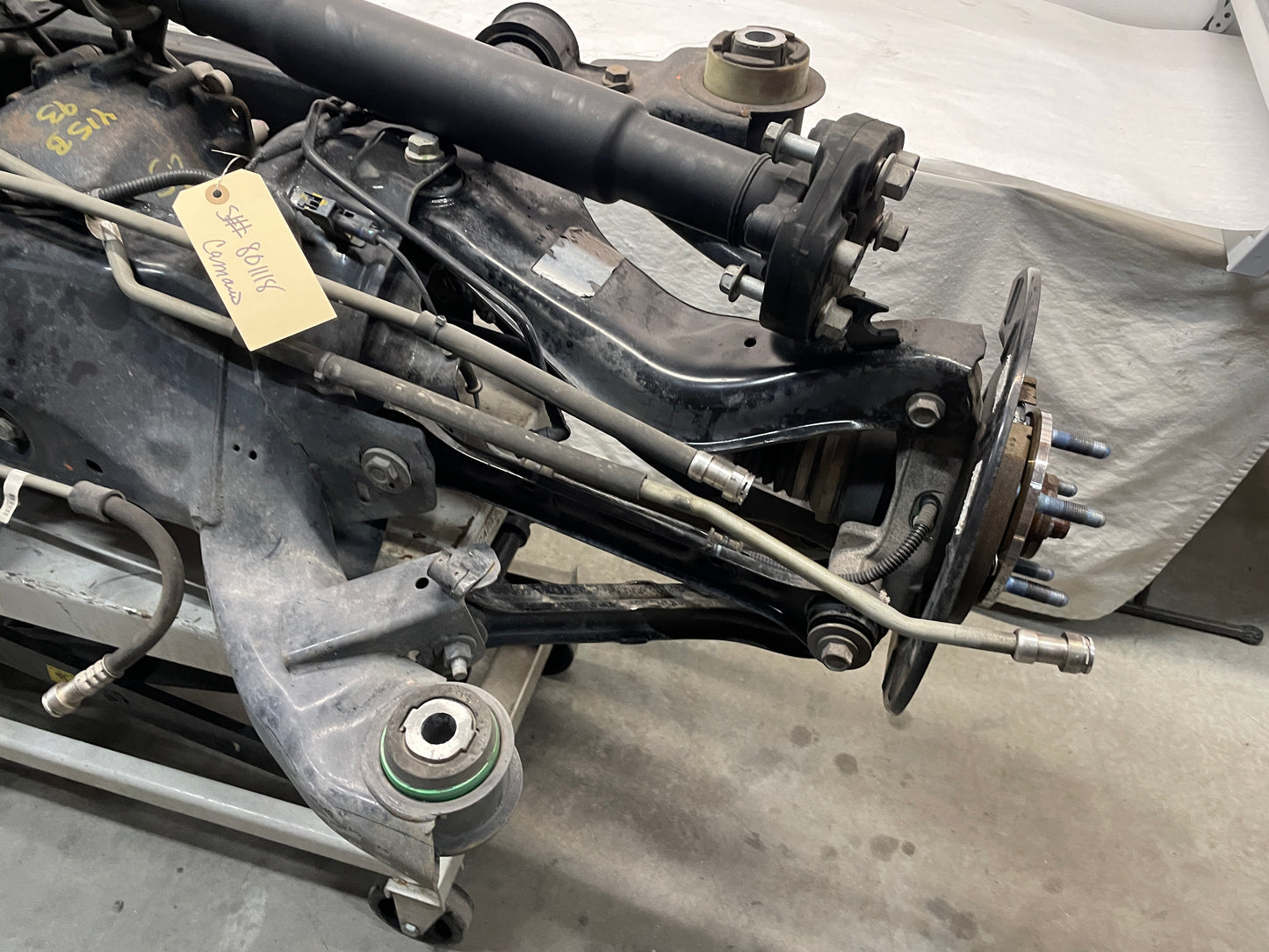 2012 Chevy Camaro ZL1 3.73 Complete Rear Axle Suspension Cradle K Member Subframe Differential OEM - Day's Parts Yard