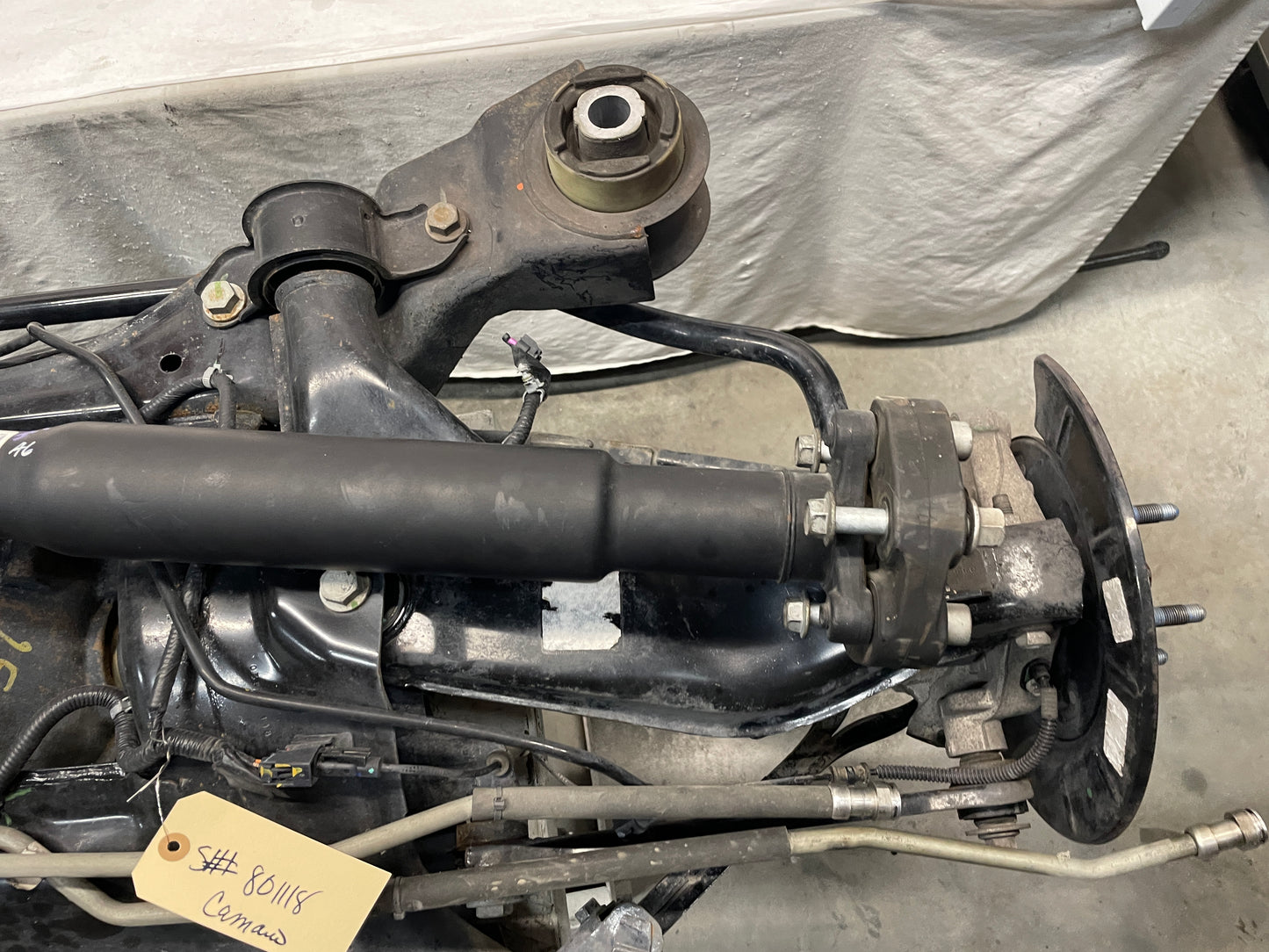 2012 Chevy Camaro ZL1 3.73 Complete Rear Axle Suspension Cradle K Member Subframe Differential OEM - Day's Parts Yard