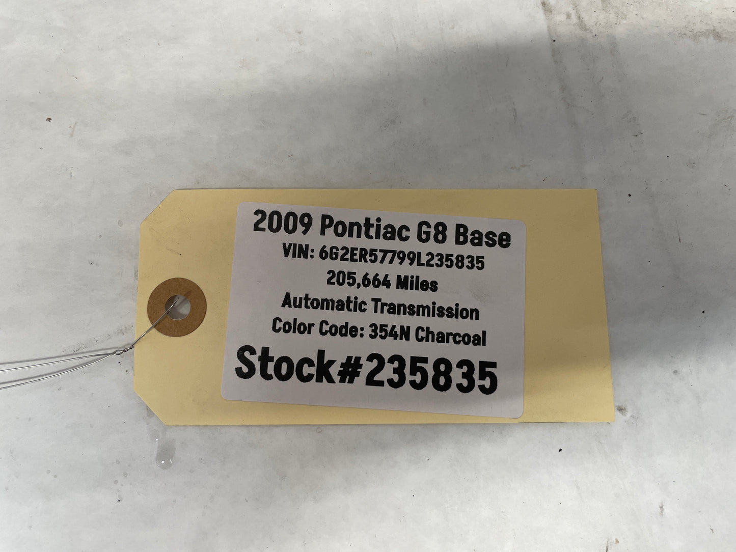 2009 Pontiac G8 Base RH Passenger Rear Door Trim Sill Scuff Kick Panel OEM - Day's Parts Yard