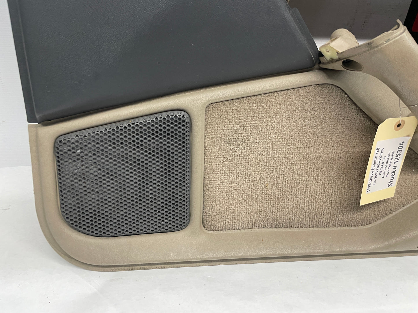 1998 Chevy Camaro Z28 RH Passenger Interior Door Panel Trim Tan OEM - Day's Parts Yard